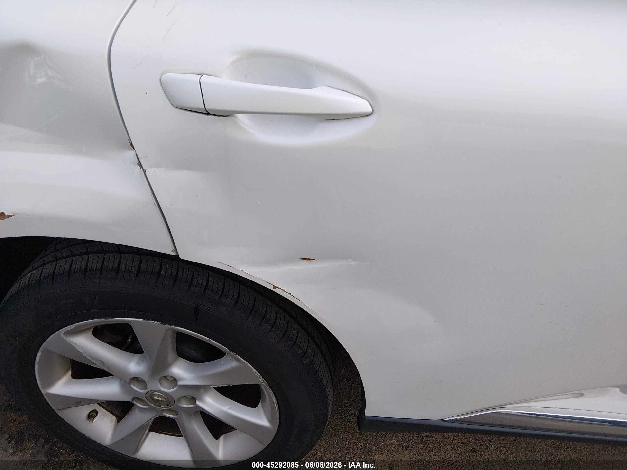 2012 Lexus Rx 350 White vin: 2T2ZK1BA0CC080256