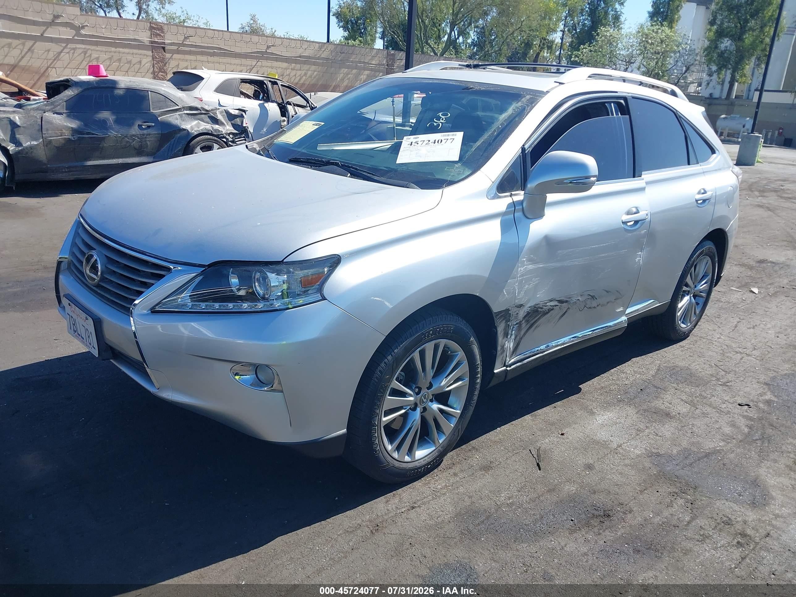2013 Lexus Rx 350   Silver vin: 2T2ZK1BA0DC092280