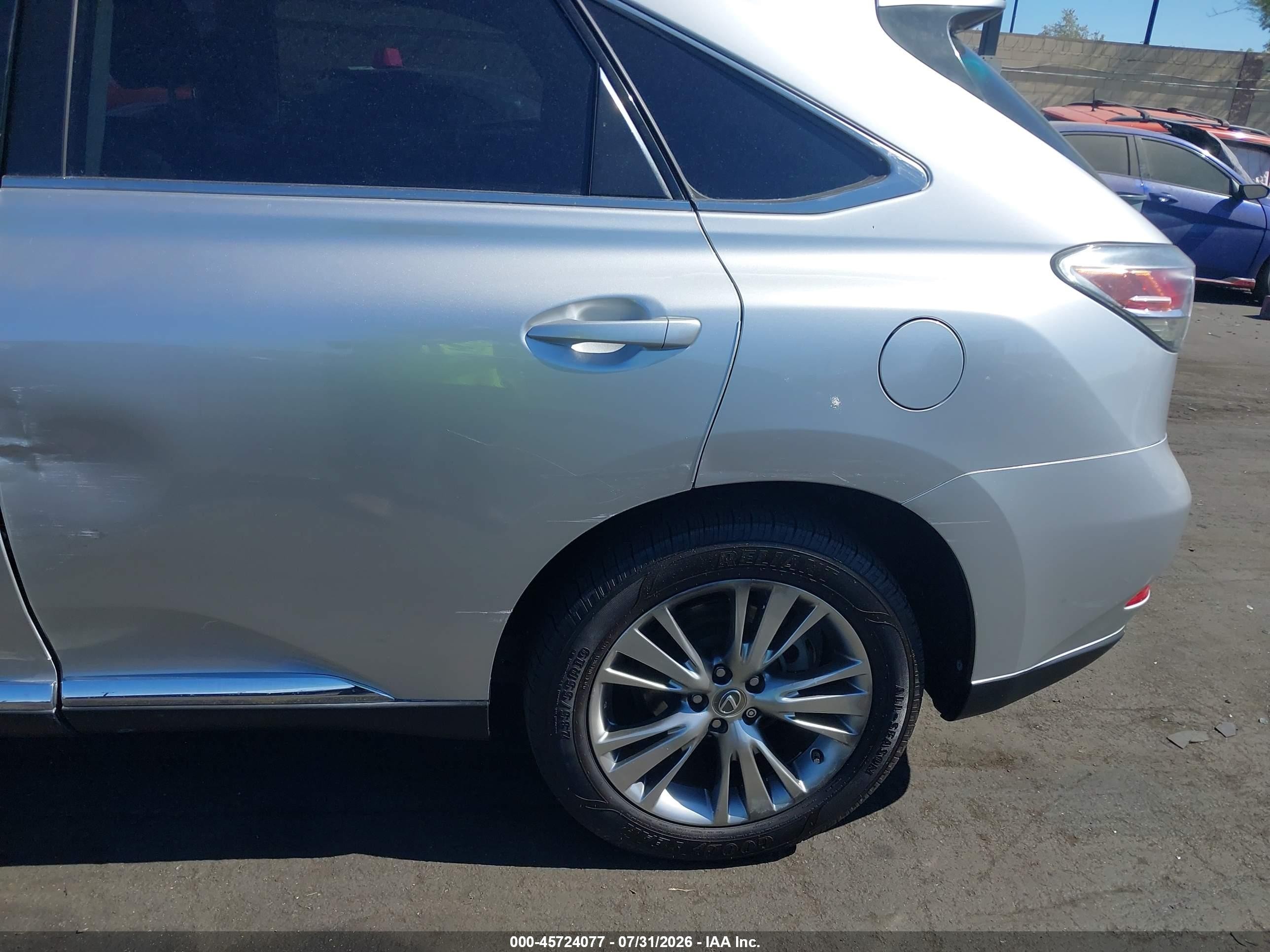 2013 Lexus Rx 350   Silver vin: 2T2ZK1BA0DC092280
