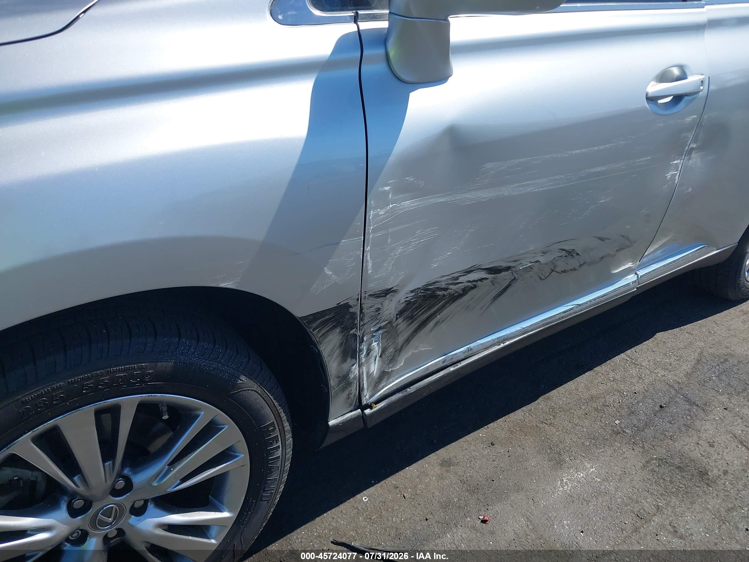 2013 Lexus Rx 350   Silver vin: 2T2ZK1BA0DC092280