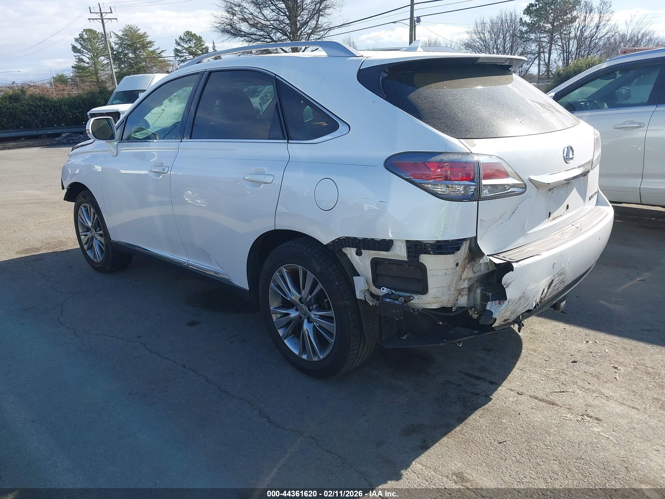 2013 Lexus Rx 350   White vin: 2T2ZK1BA0DC097625