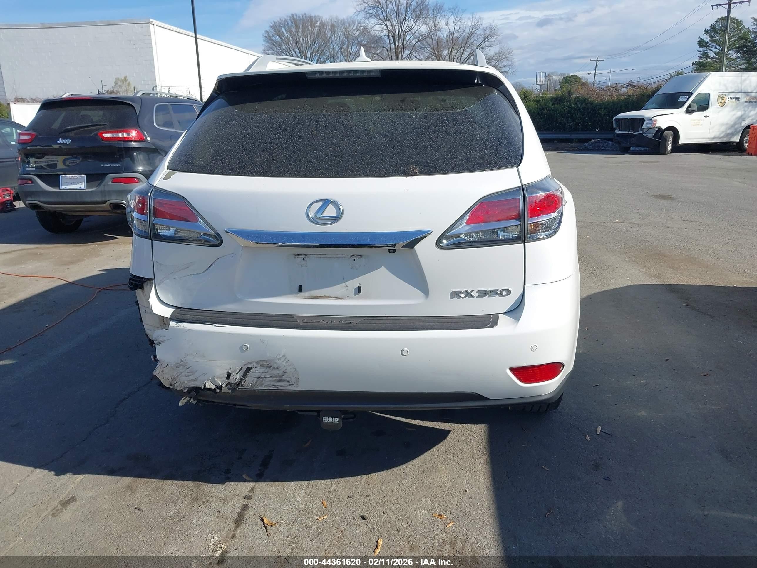 2013 Lexus Rx 350   White vin: 2T2ZK1BA0DC097625