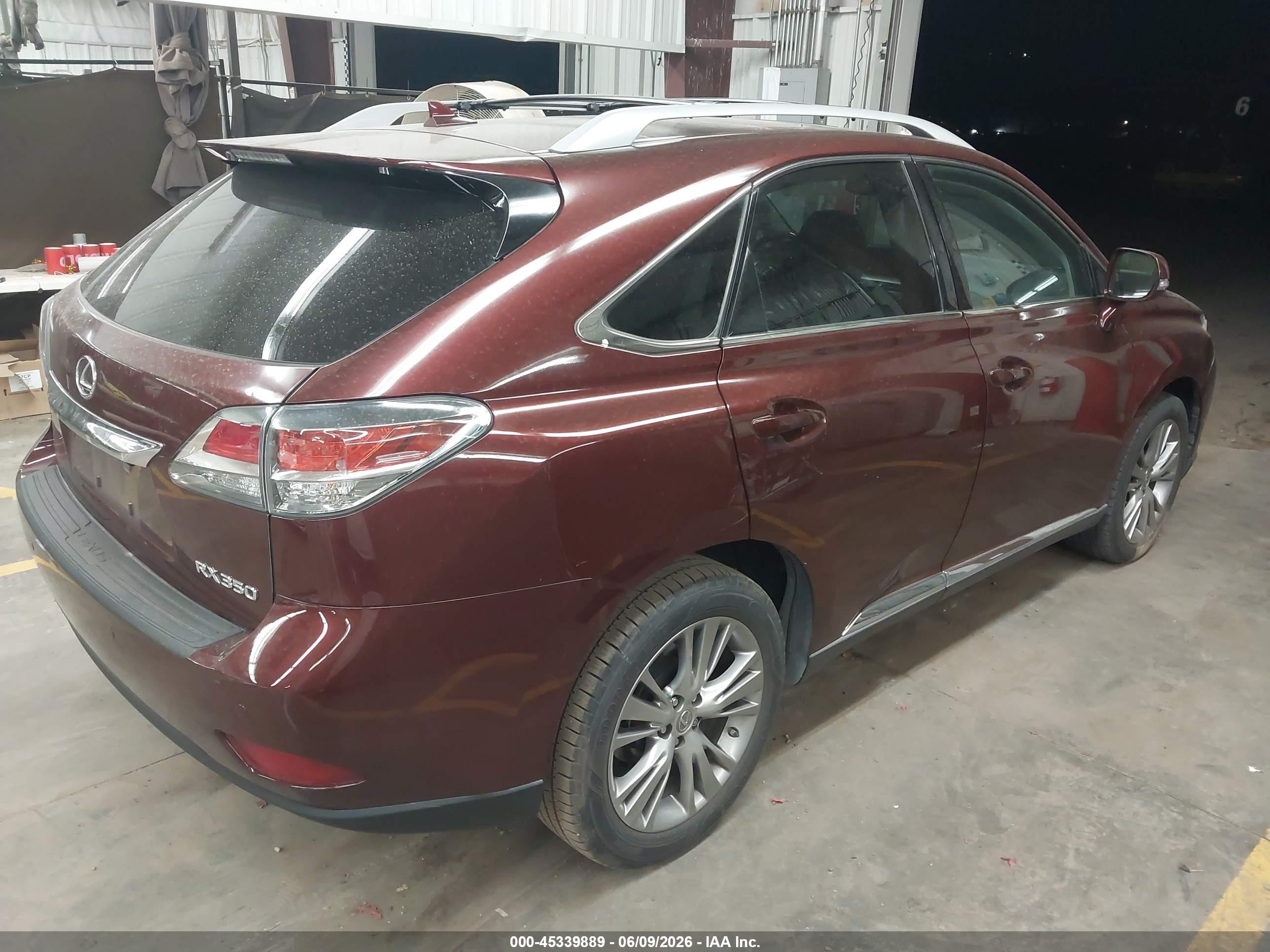 2013 Lexus Rx 350 Burgundy vin: 2T2ZK1BA0DC111247