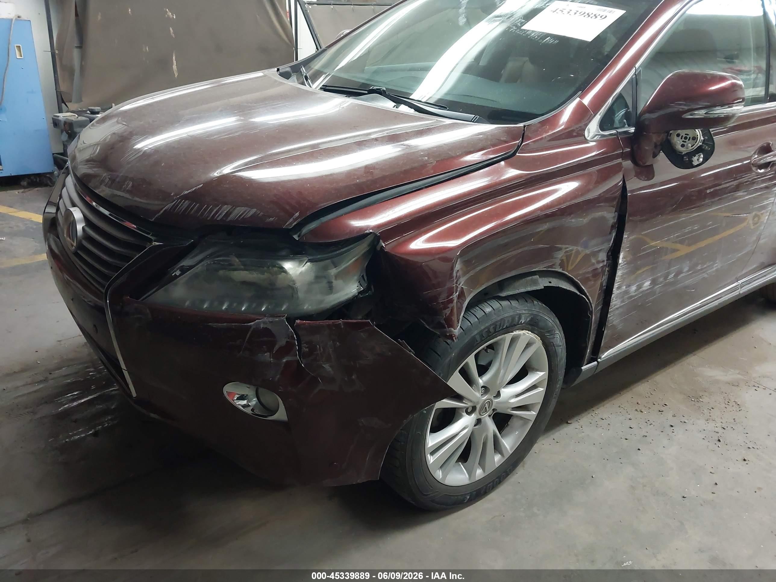 2013 Lexus Rx 350 Burgundy vin: 2T2ZK1BA0DC111247