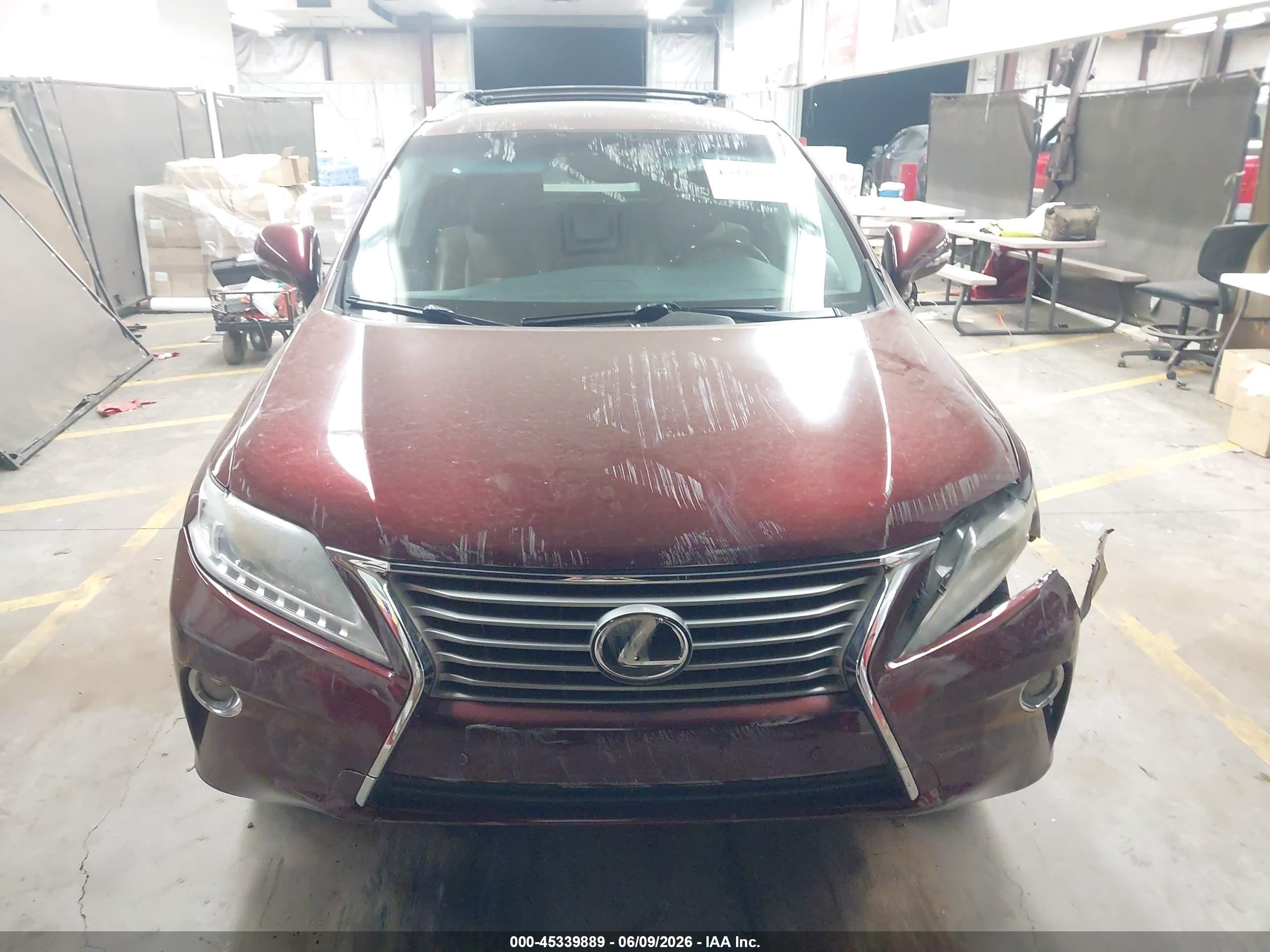 2013 Lexus Rx 350 Burgundy vin: 2T2ZK1BA0DC111247