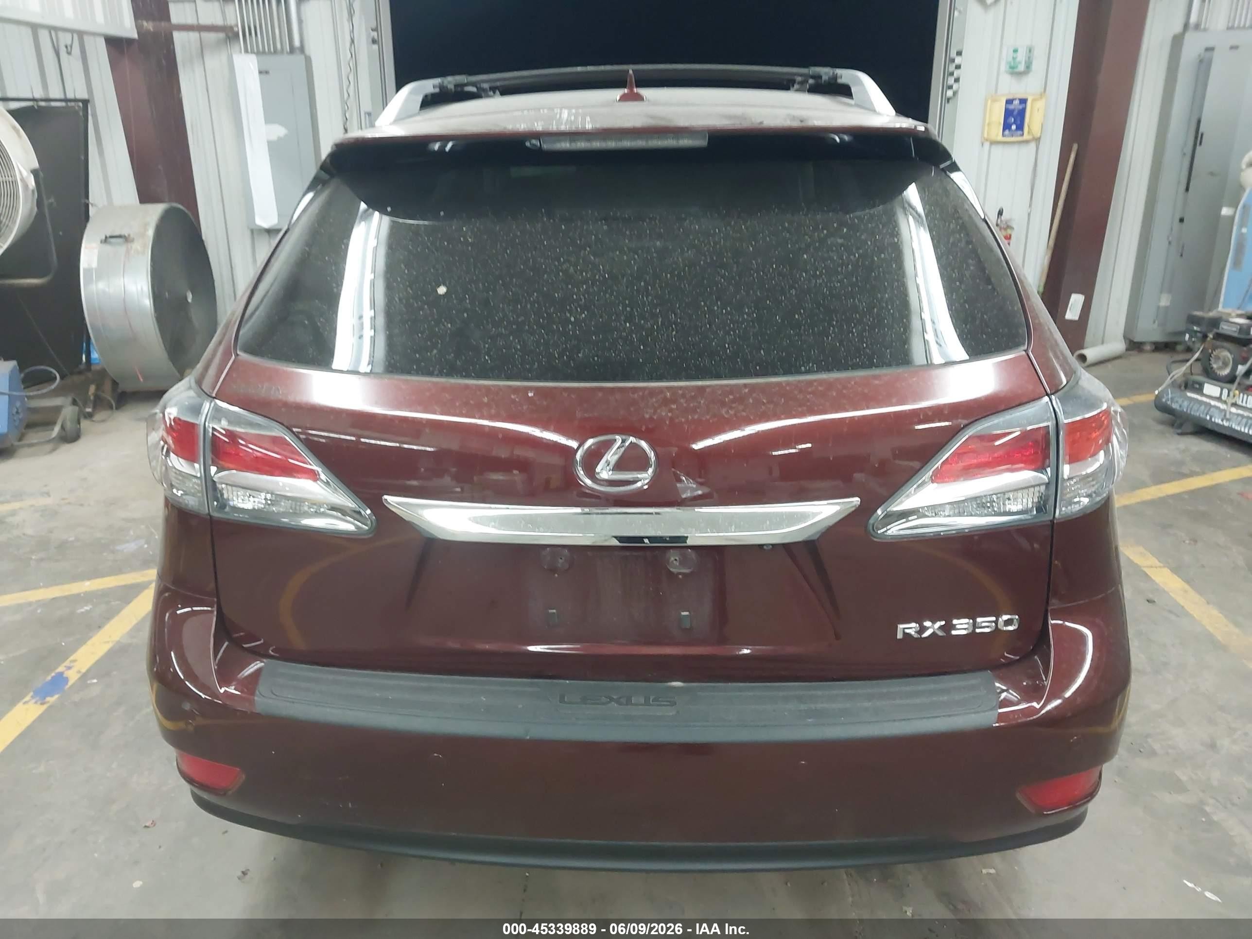 2013 Lexus Rx 350 Burgundy vin: 2T2ZK1BA0DC111247