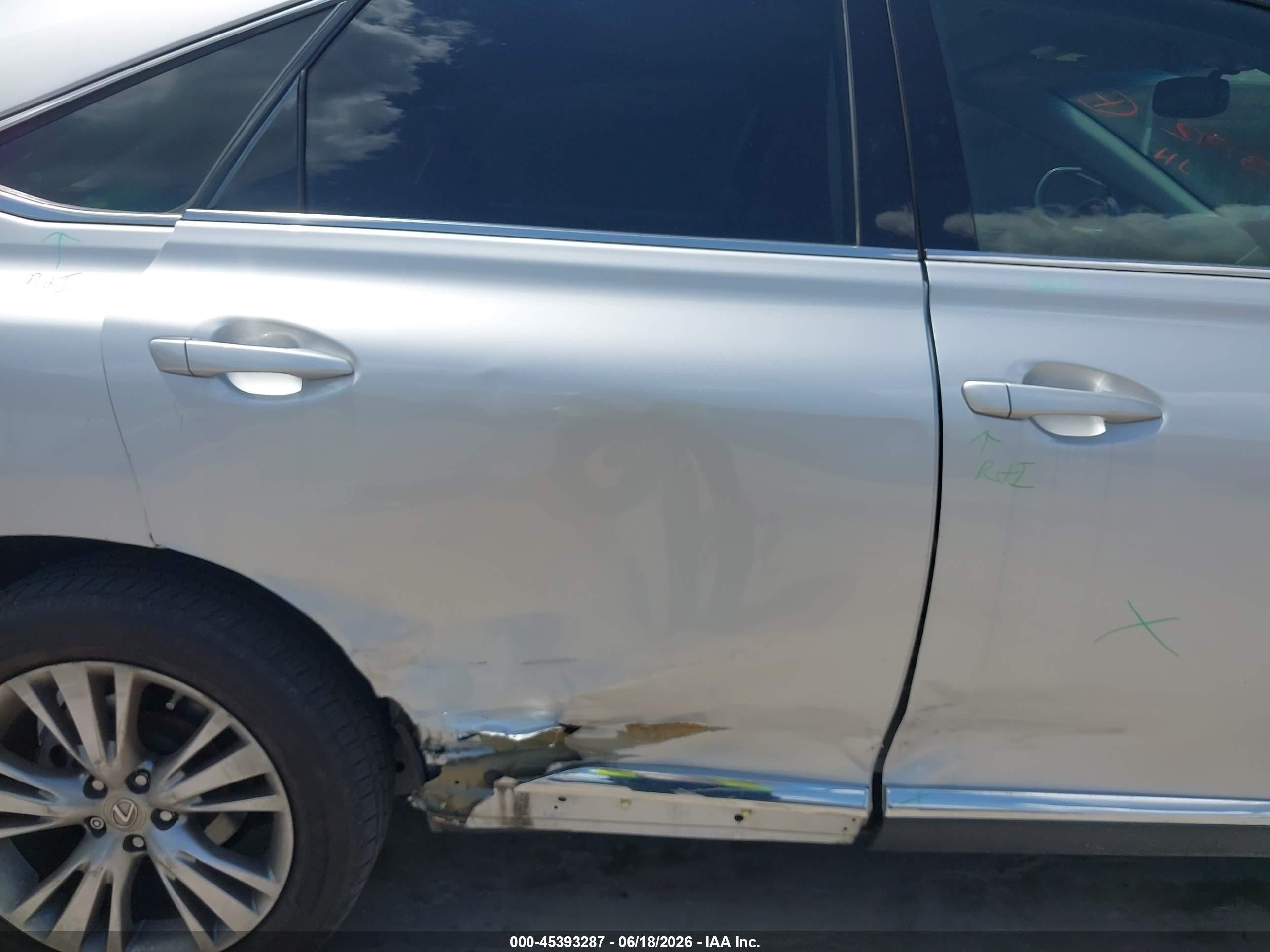 2013 Lexus Rx 350   Silver vin: 2T2ZK1BA0DC128792