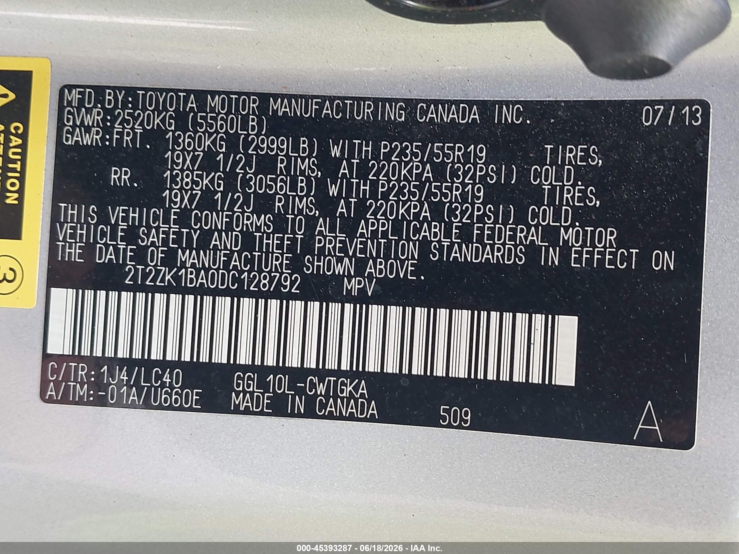 2013 Lexus Rx 350   Silver vin: 2T2ZK1BA0DC128792