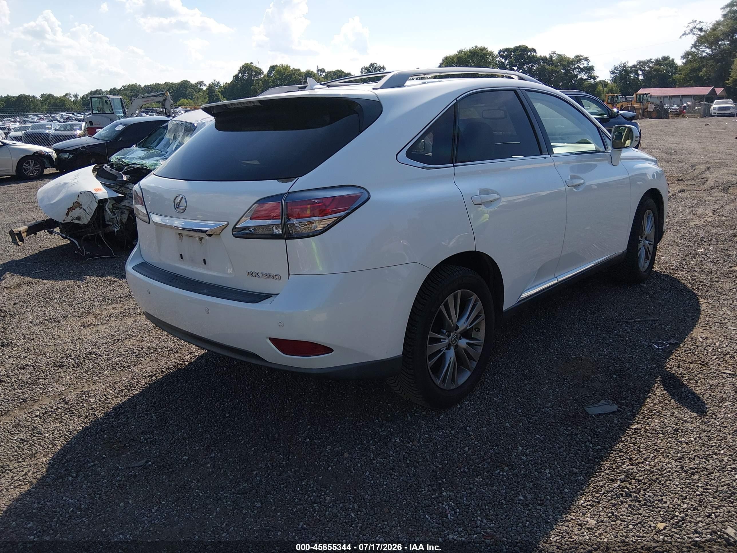 2013 Lexus Rx 350   White vin: 2T2ZK1BA0DC129652