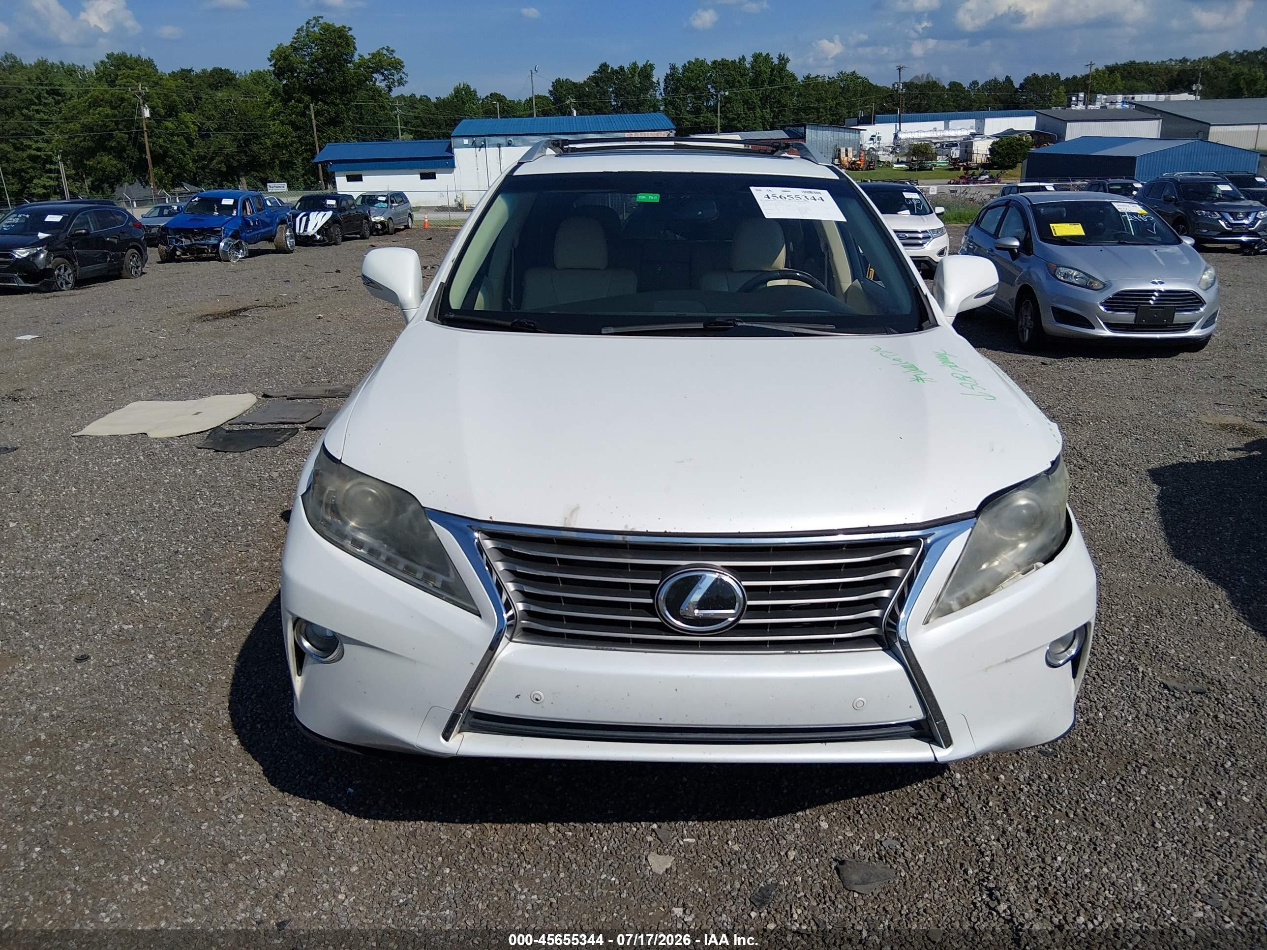 2013 Lexus Rx 350   White vin: 2T2ZK1BA0DC129652