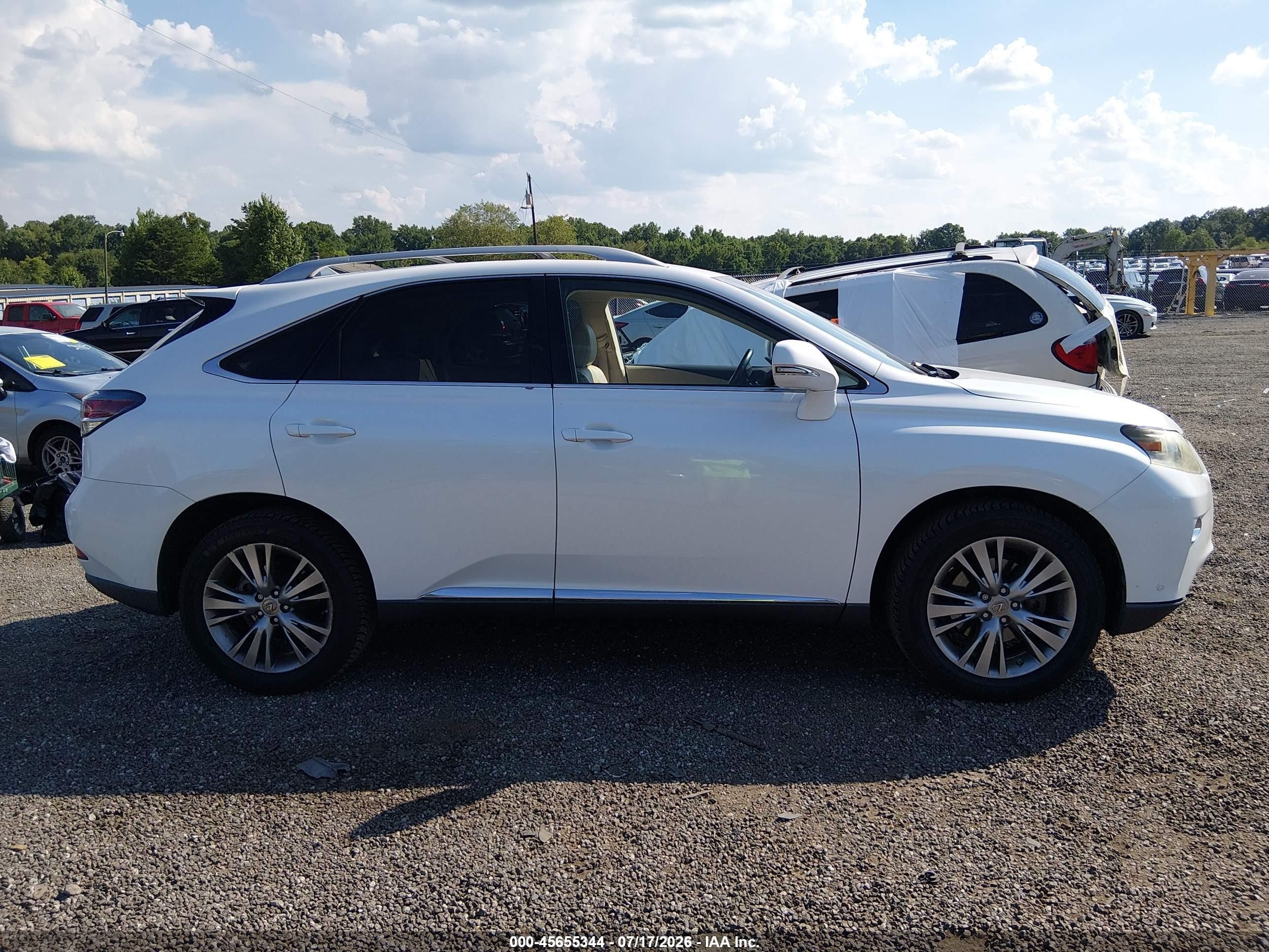 2013 Lexus Rx 350   White vin: 2T2ZK1BA0DC129652