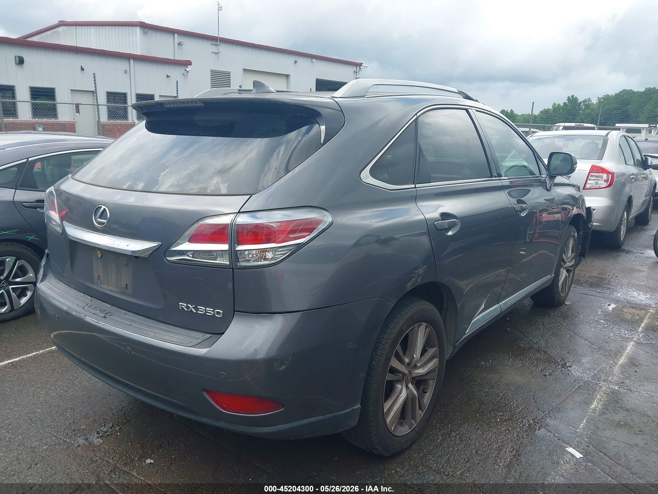 2015 Lexus Rx 350   Gray vin: 2T2ZK1BA0FC168597