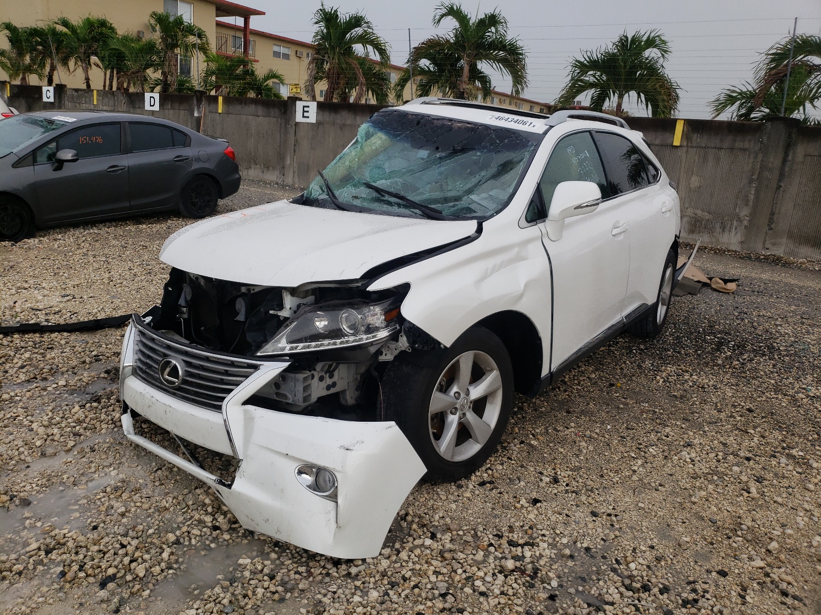 2015 Lexus Rx 350 White vin: 2T2ZK1BA0FC173122