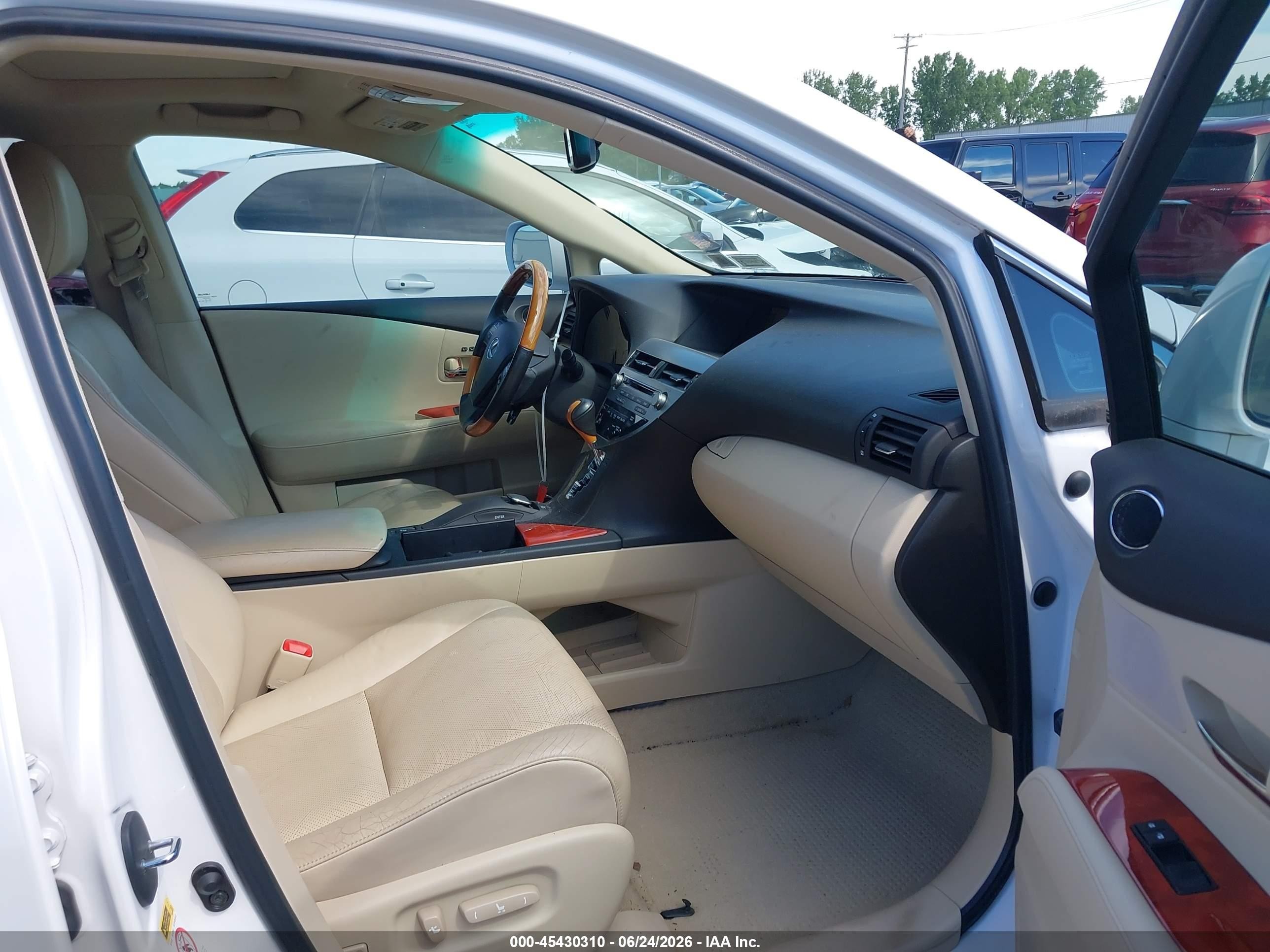 2010 Lexus Rx 350   White vin: 2T2ZK1BA1AC008513