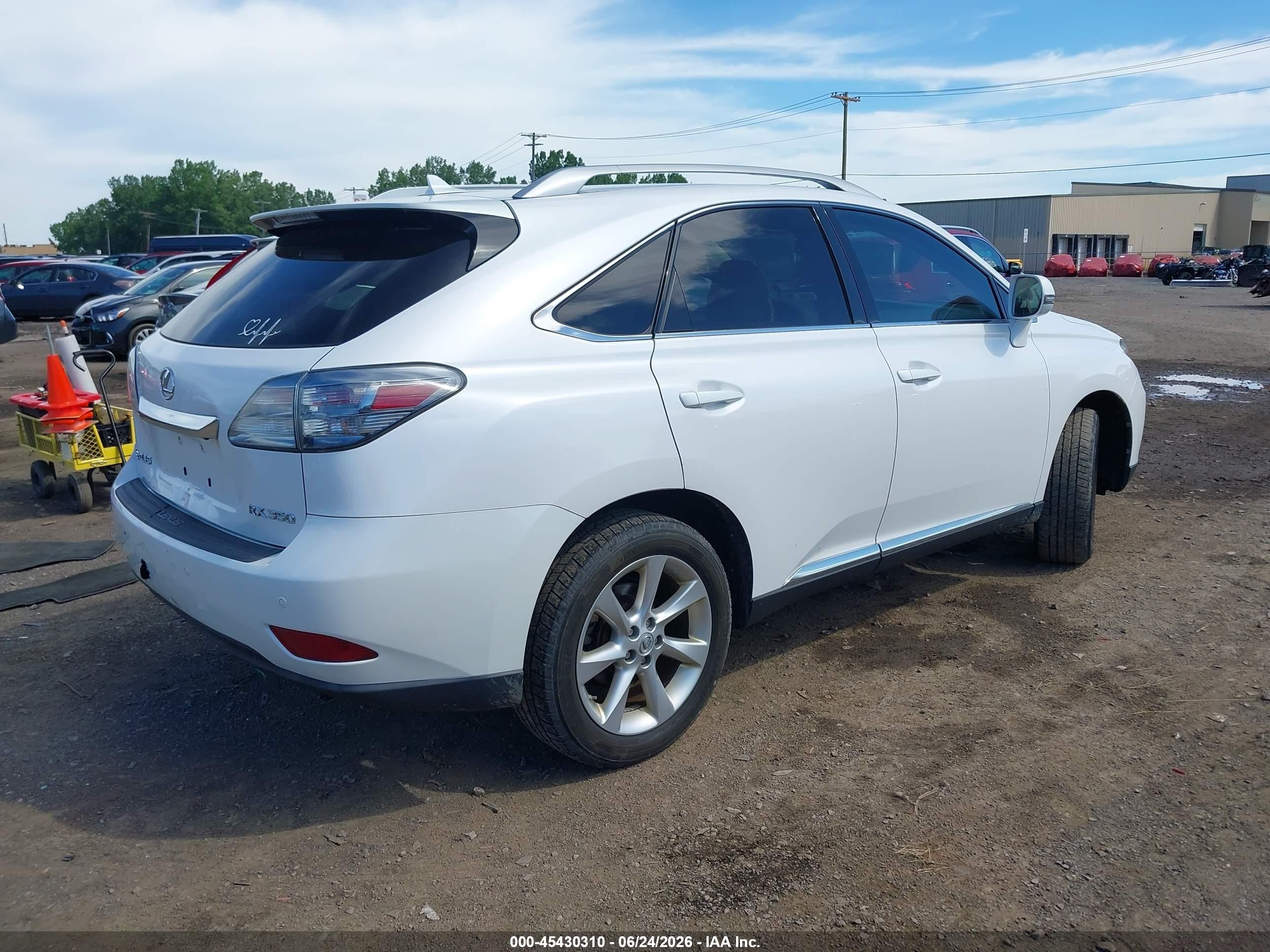 2010 Lexus Rx 350   White vin: 2T2ZK1BA1AC008513