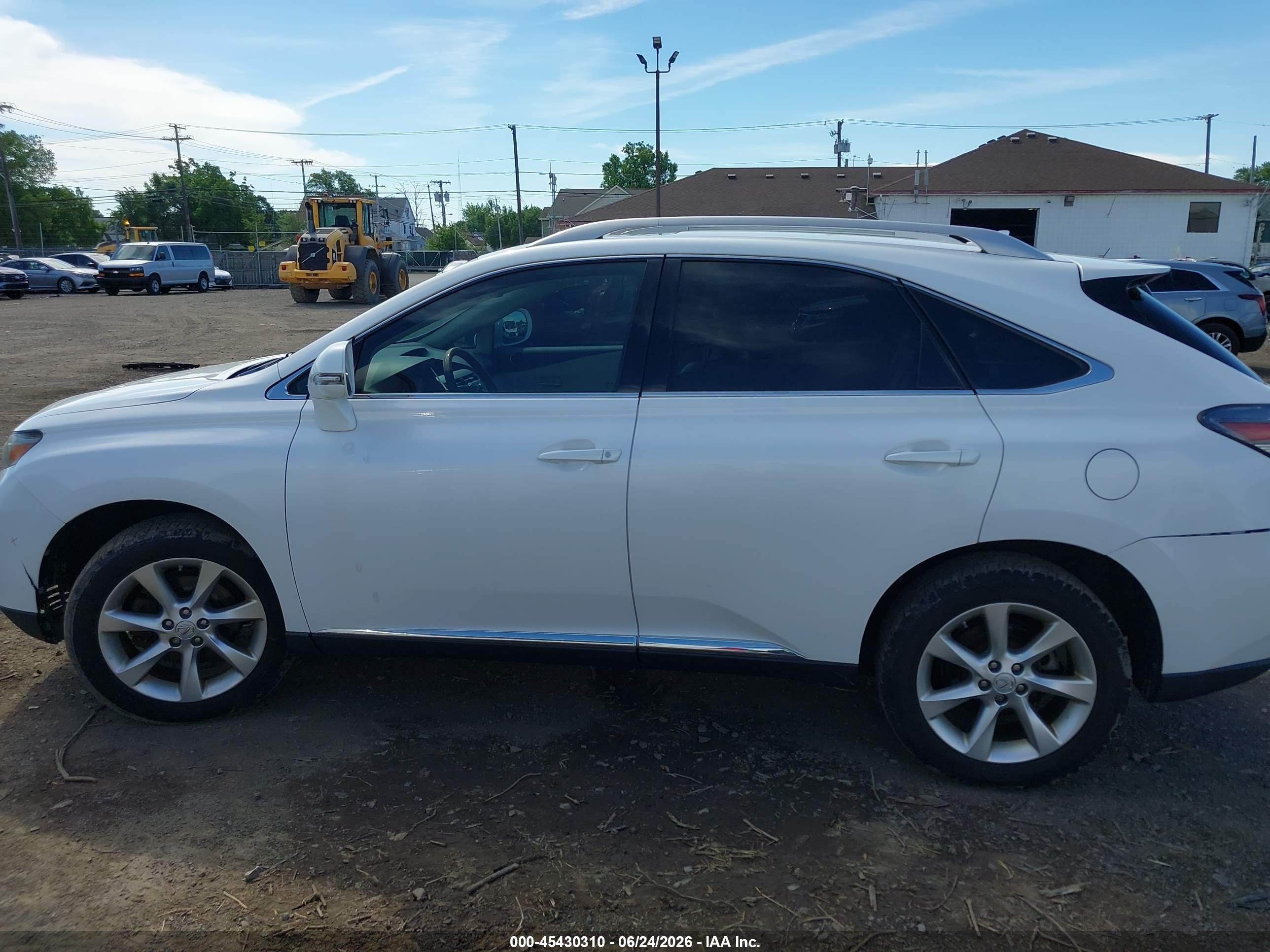 2010 Lexus Rx 350   White vin: 2T2ZK1BA1AC008513