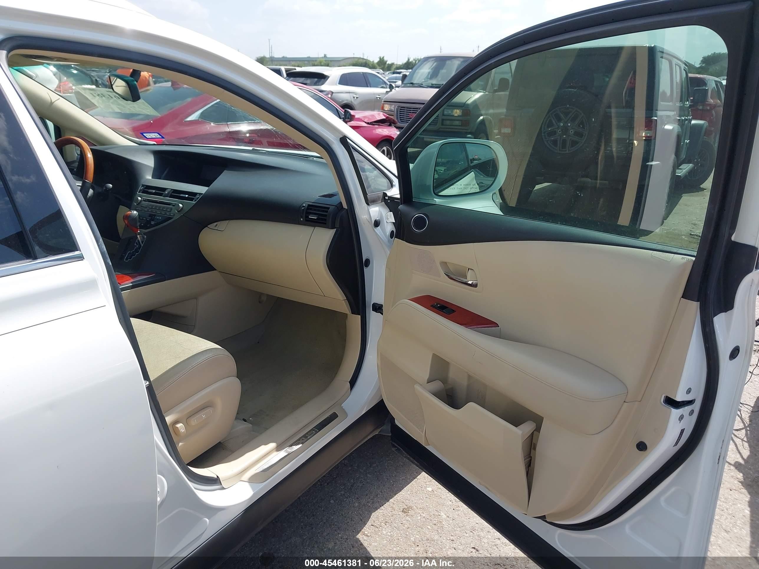 2010 Lexus Rx 350   Белый vin: 2T2ZK1BA1AC031936