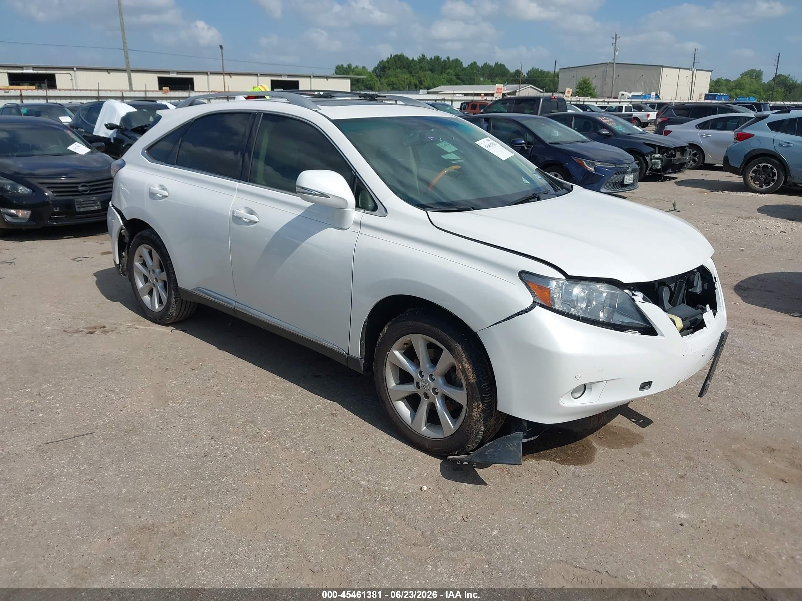 2010 Lexus Rx 350   Белый vin: 2T2ZK1BA1AC031936