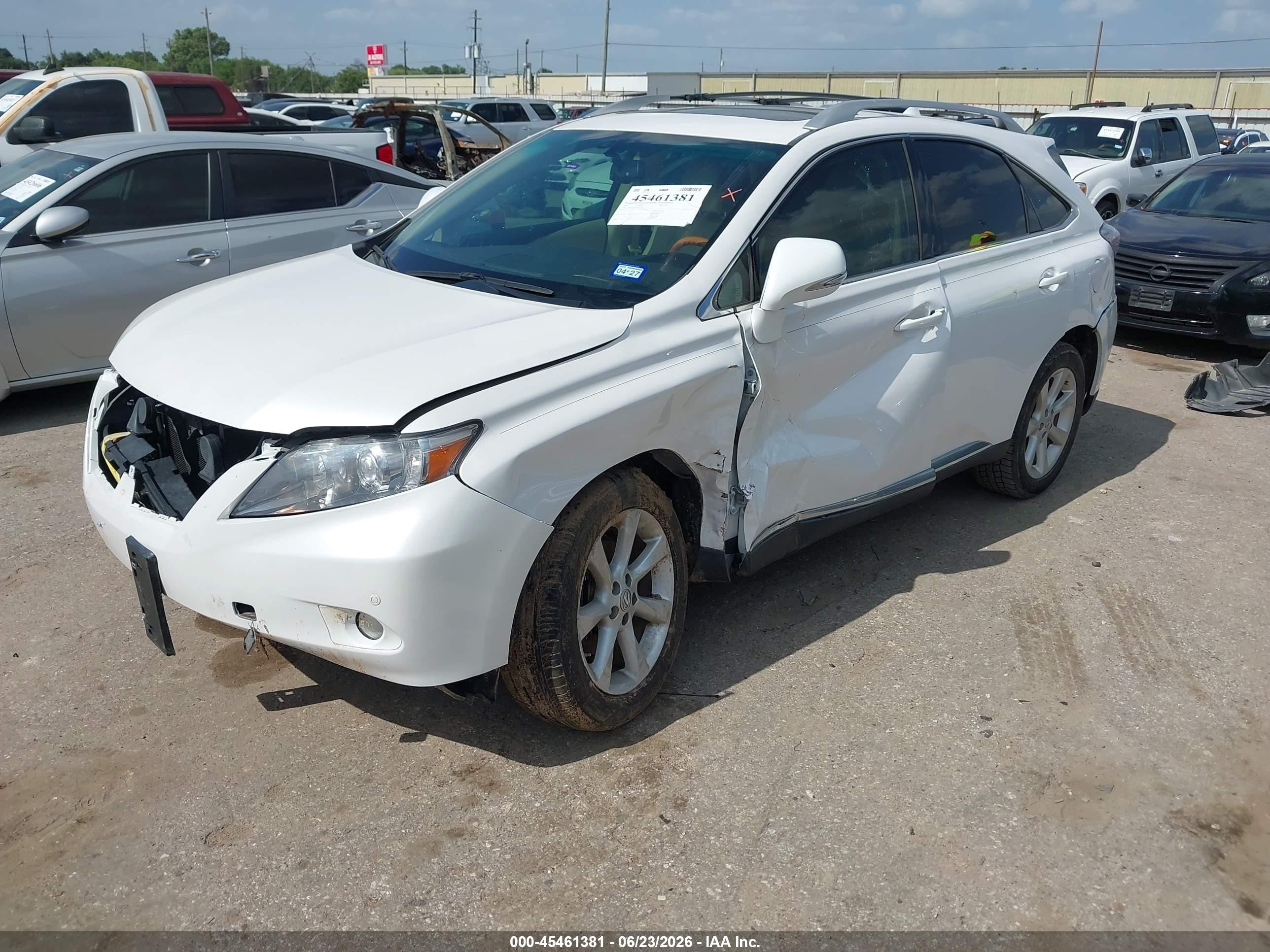 2010 Lexus Rx 350   Белый vin: 2T2ZK1BA1AC031936