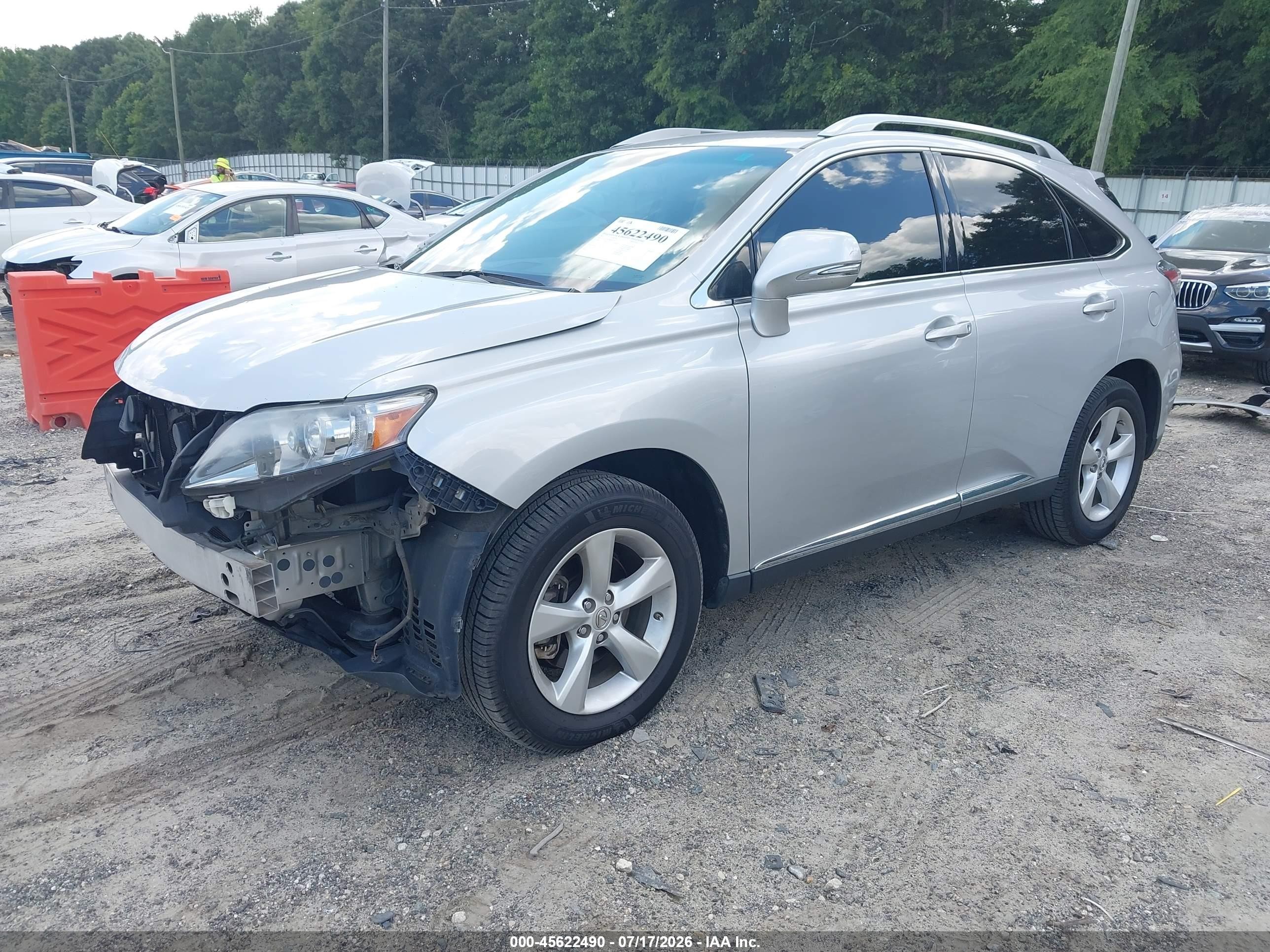 2011 Lexus Rx 350   Silver vin: 2T2ZK1BA1BC049533