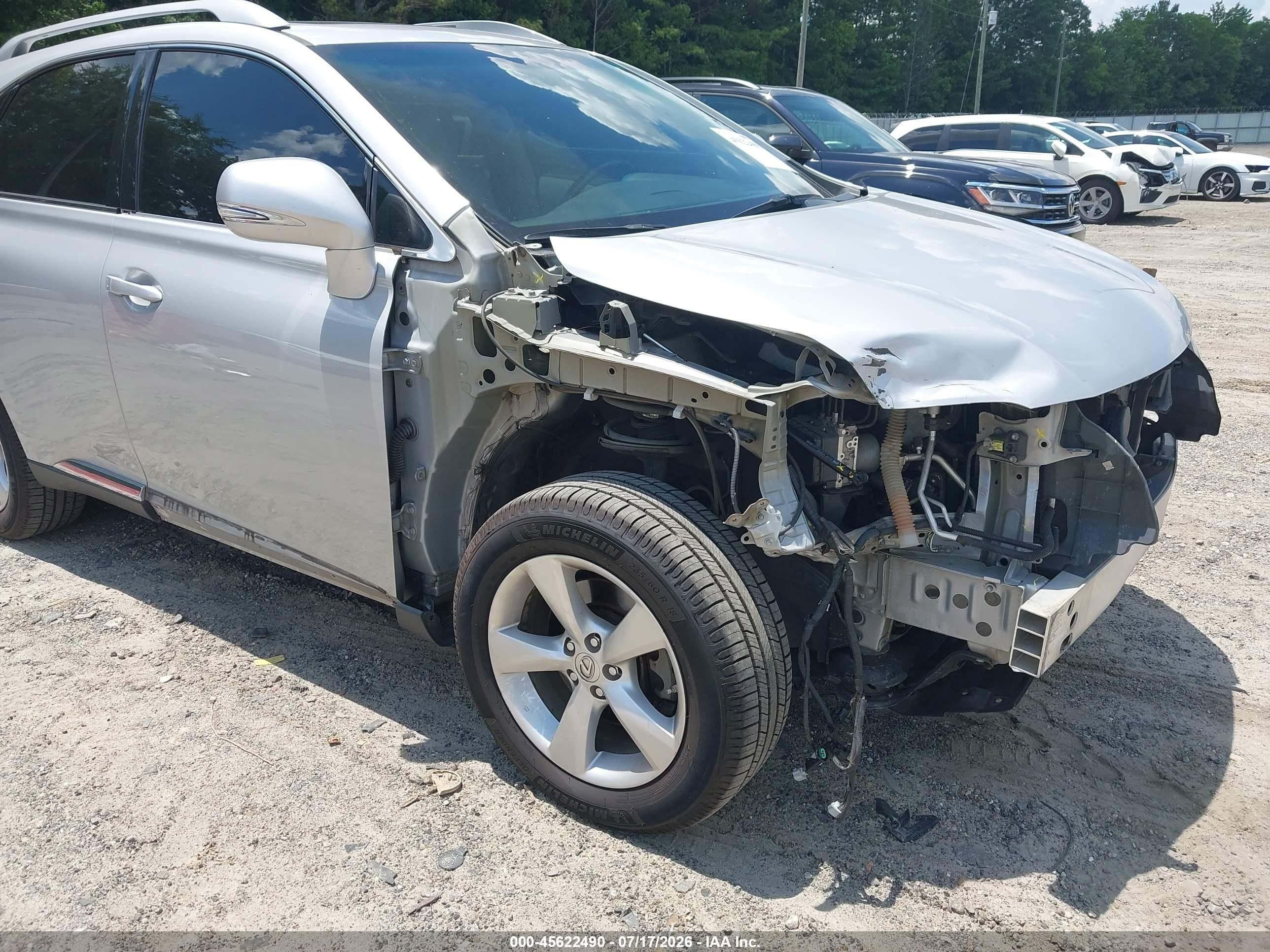 2011 Lexus Rx 350   Silver vin: 2T2ZK1BA1BC049533