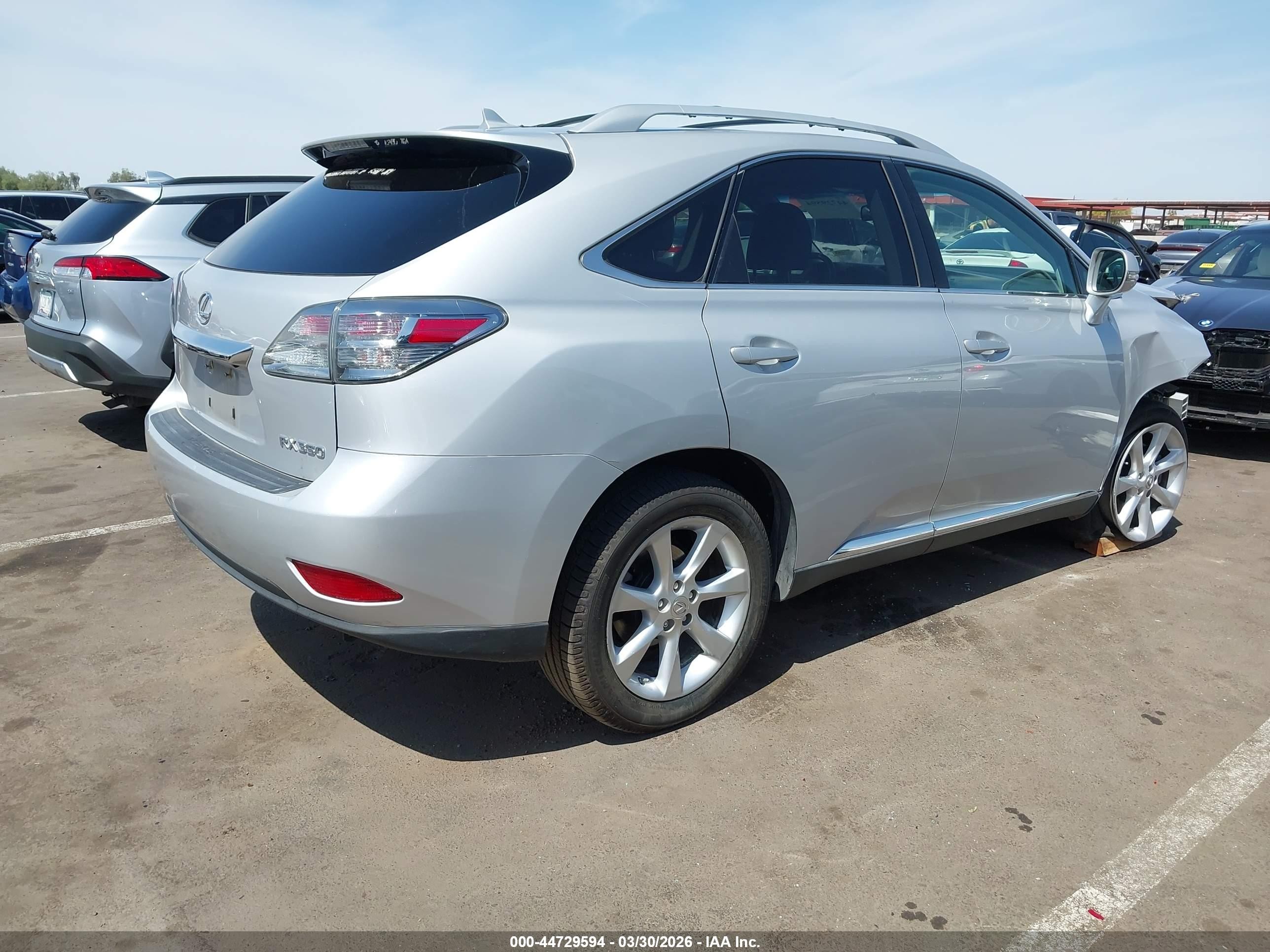 2011 Lexus Rx 350 Silver vin: 2T2ZK1BA1BC059138