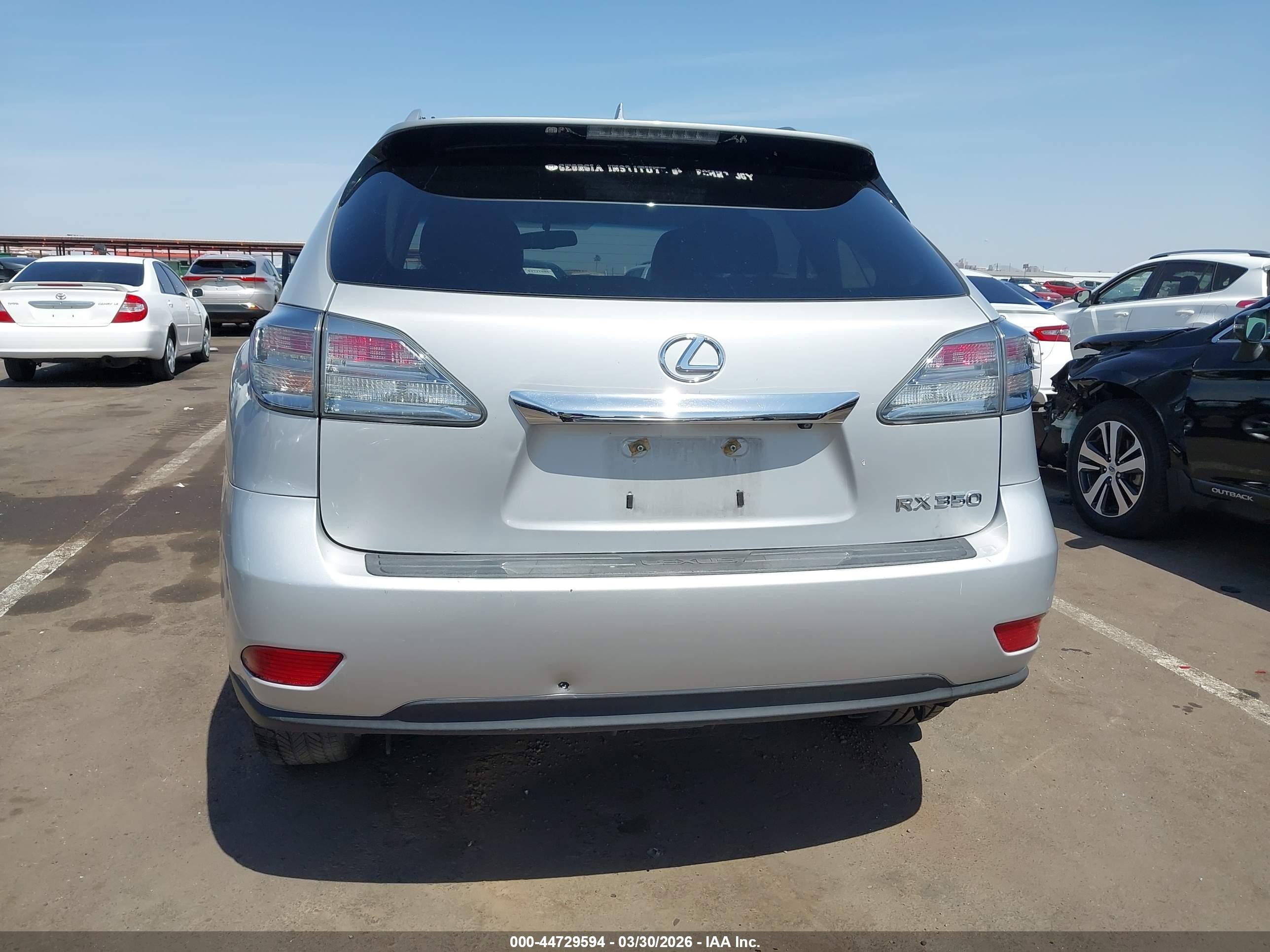 2011 Lexus Rx 350 Silver vin: 2T2ZK1BA1BC059138