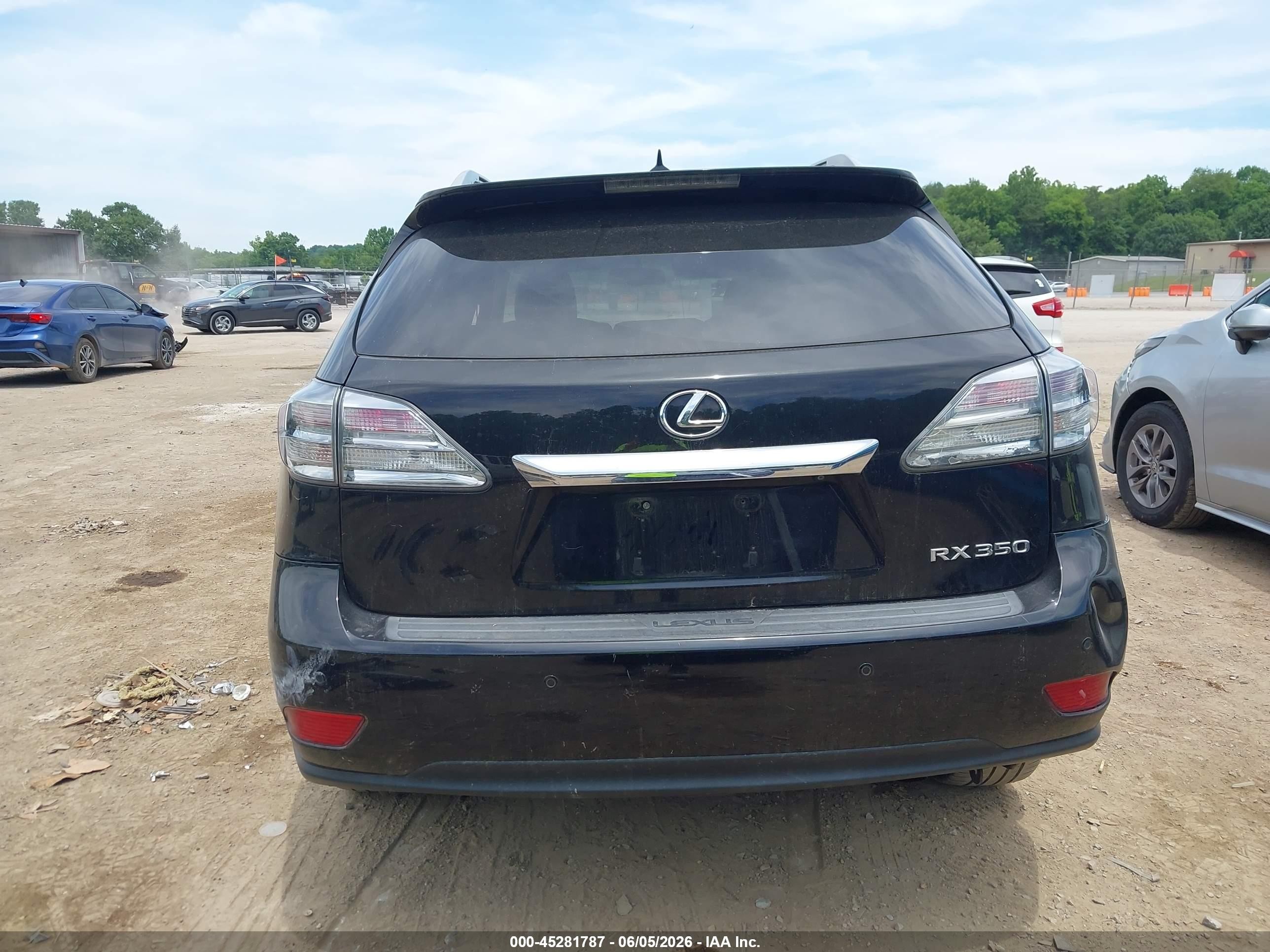 2012 Lexus Rx 350   Black vin: 2T2ZK1BA1CC068665