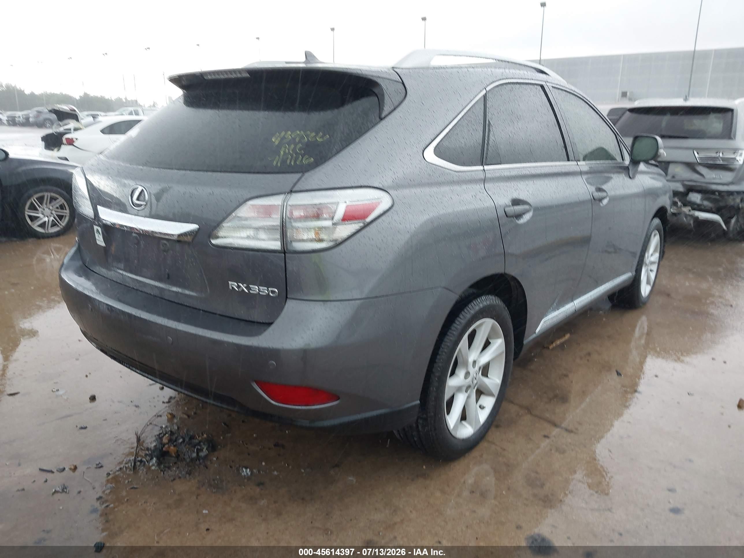 2012 Lexus Rx 350 Gray vin: 2T2ZK1BA1CC072859