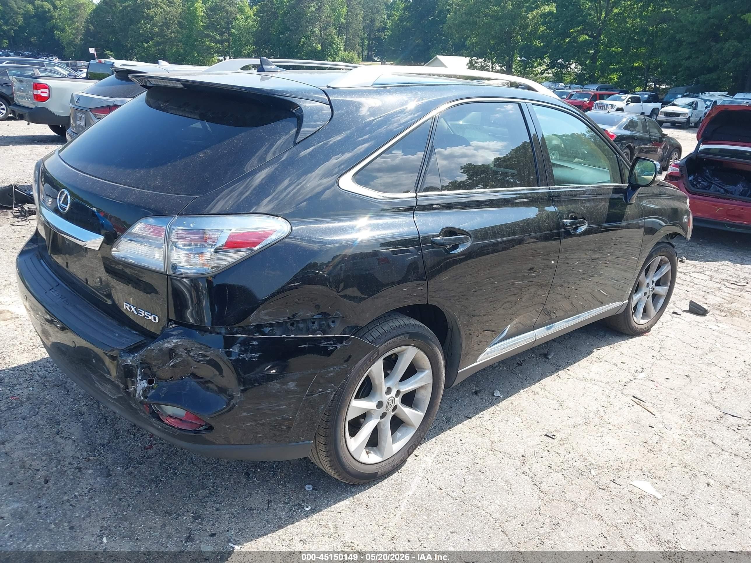 2012 Lexus Rx 350 Black vin: 2T2ZK1BA1CC078466