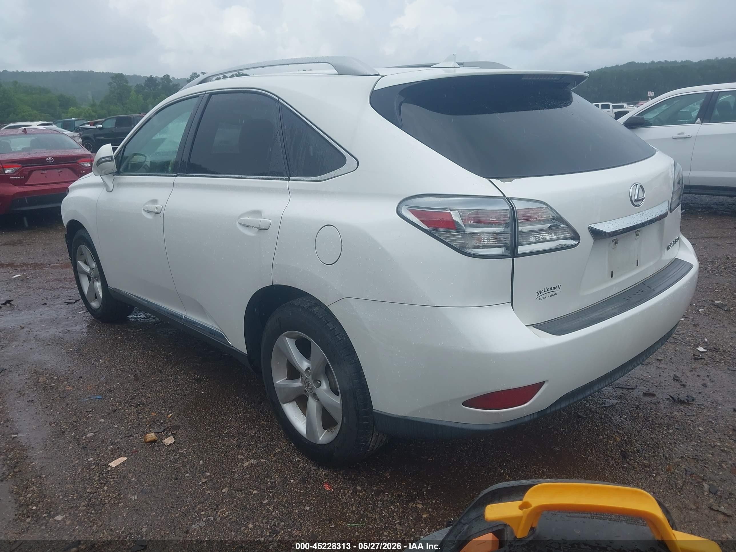 2012 Lexus Rx 350 White vin: 2T2ZK1BA1CC079598