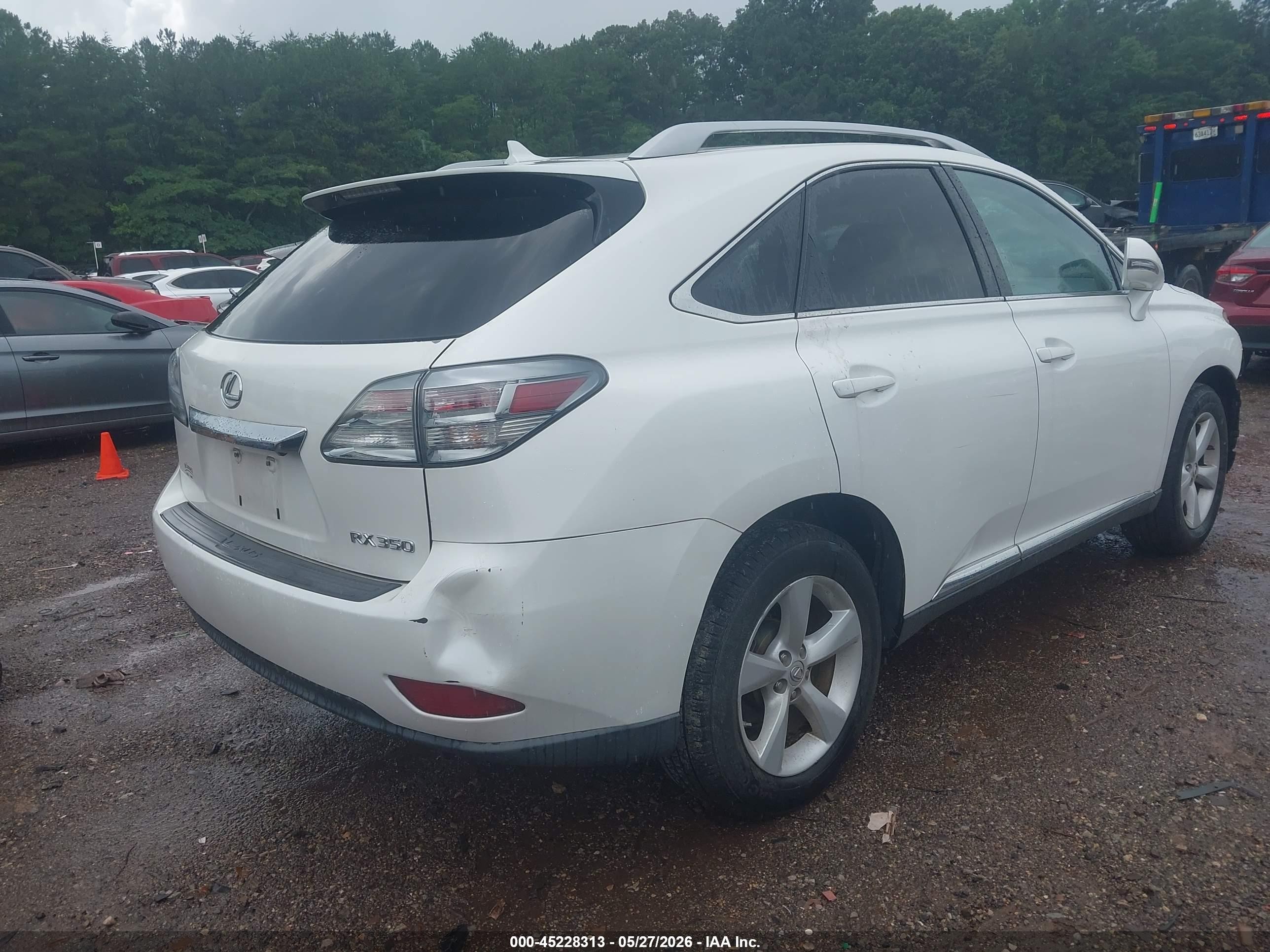 2012 Lexus Rx 350 White vin: 2T2ZK1BA1CC079598