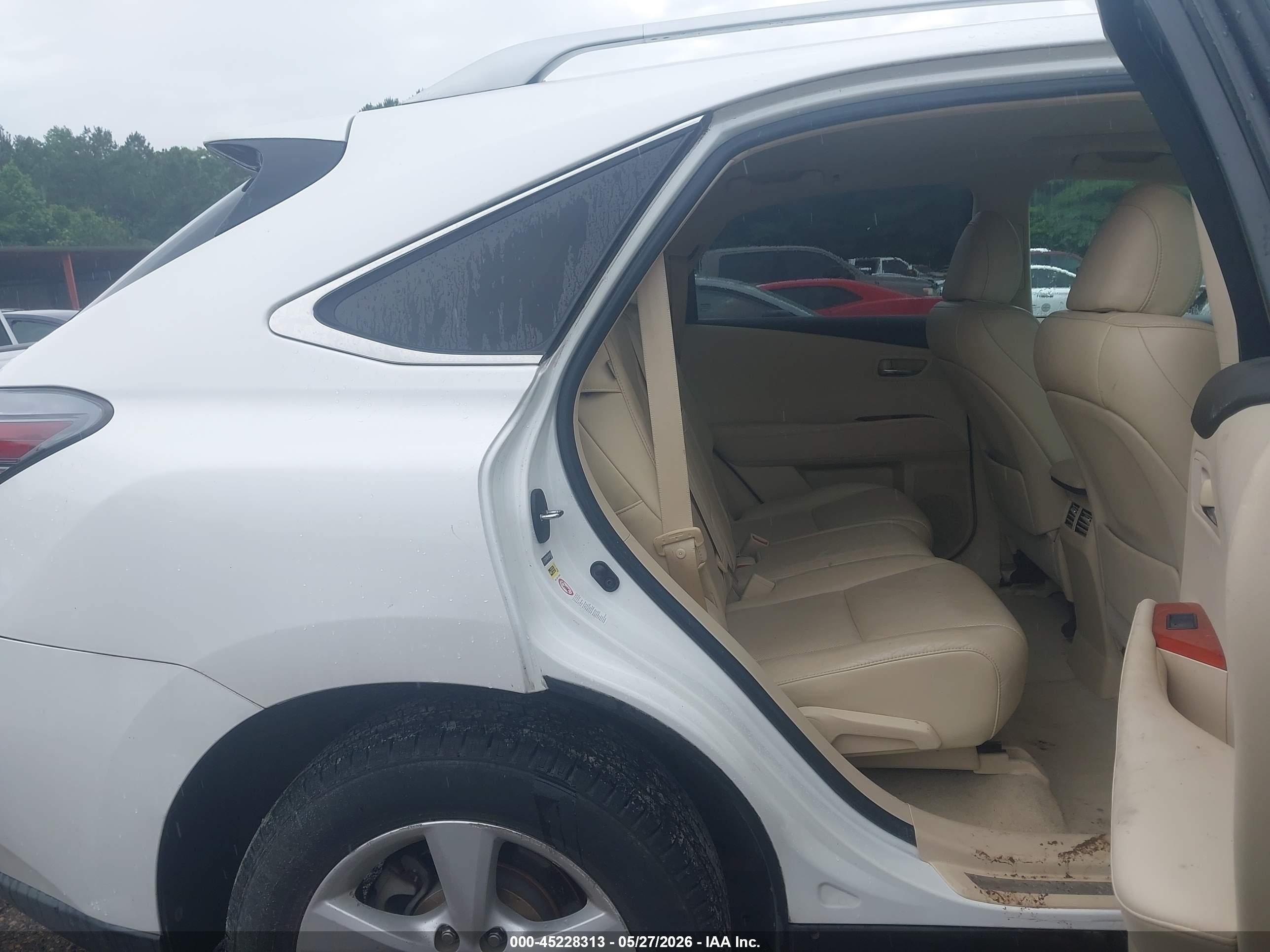 2012 Lexus Rx 350 White vin: 2T2ZK1BA1CC079598
