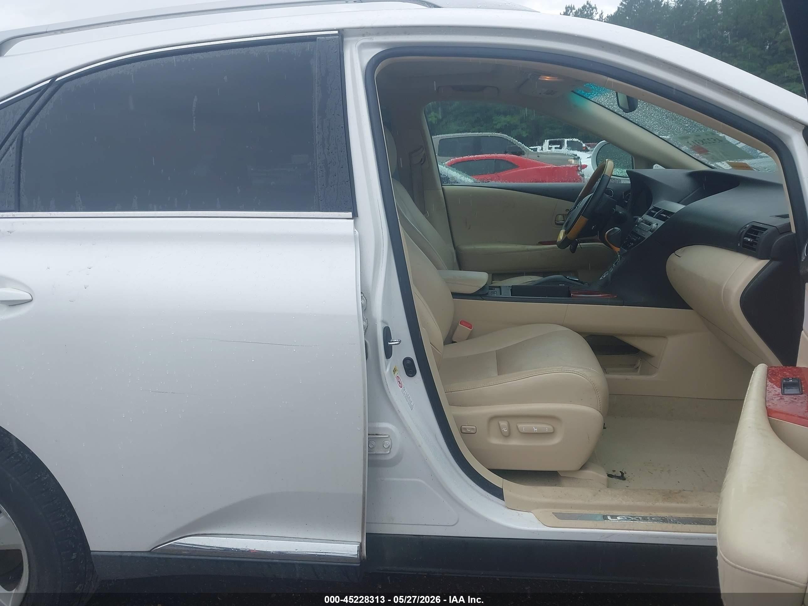 2012 Lexus Rx 350 White vin: 2T2ZK1BA1CC079598