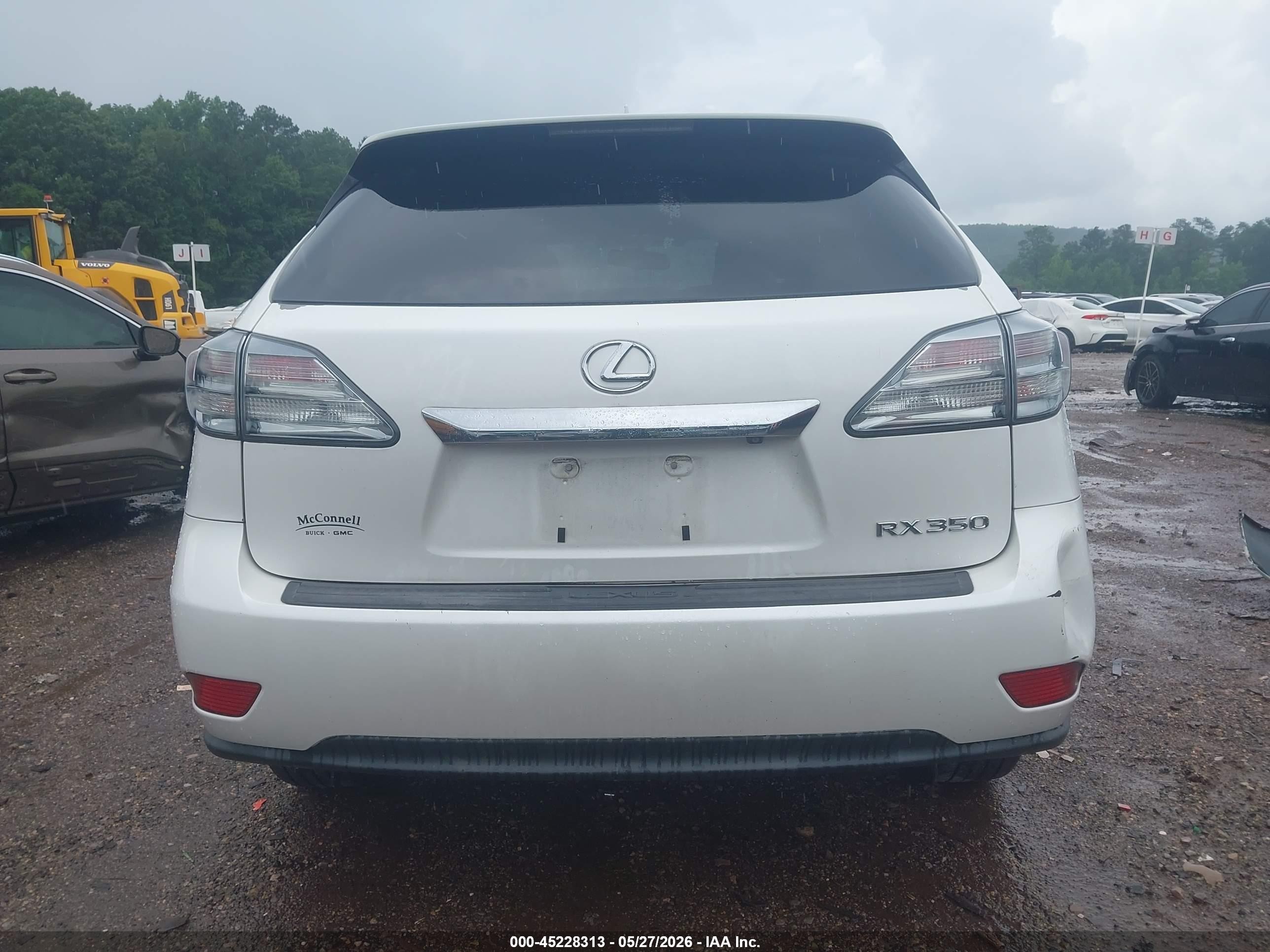 2012 Lexus Rx 350 White vin: 2T2ZK1BA1CC079598