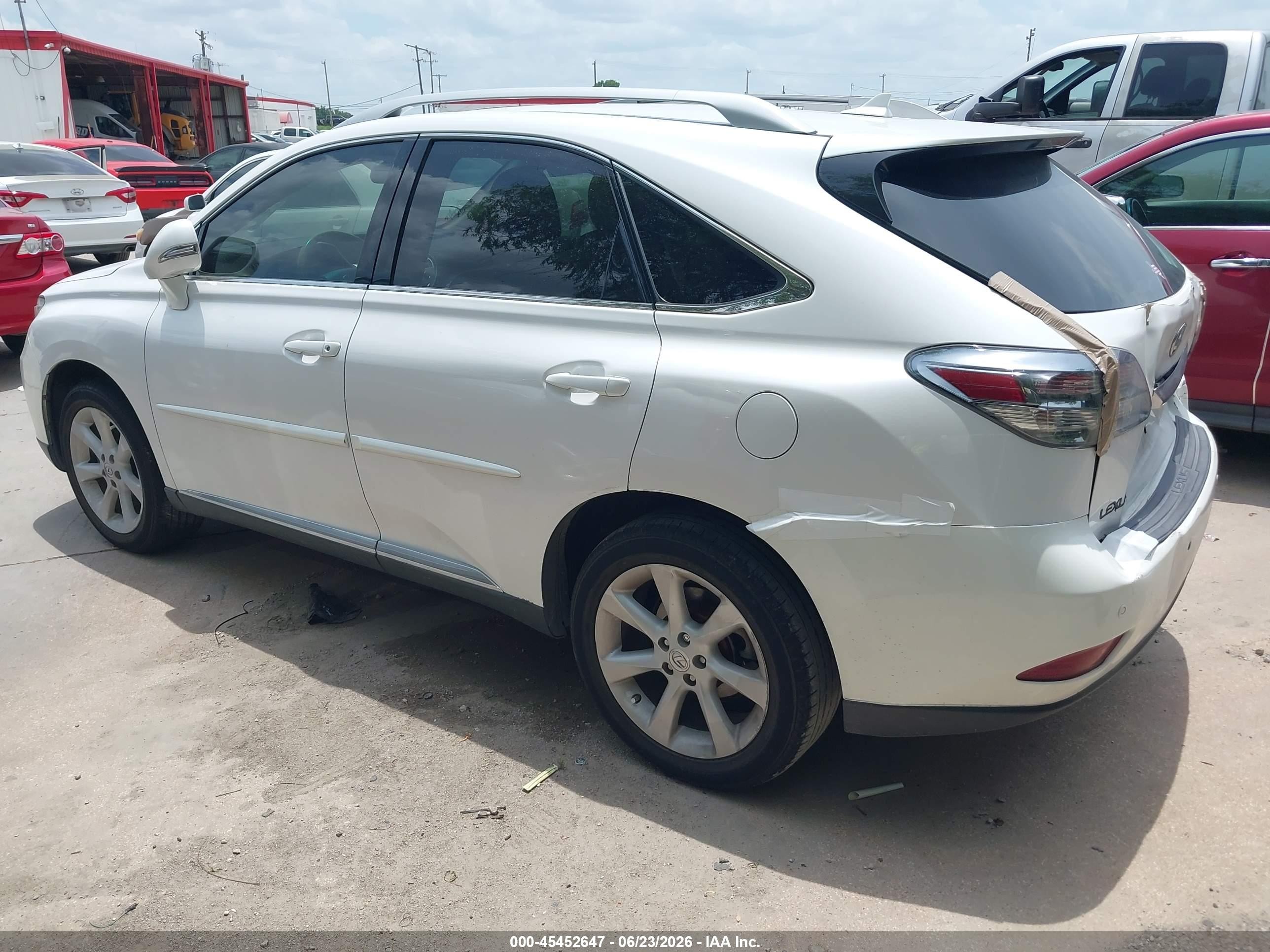 2012 Lexus Rx 350   White vin: 2T2ZK1BA1CC082050
