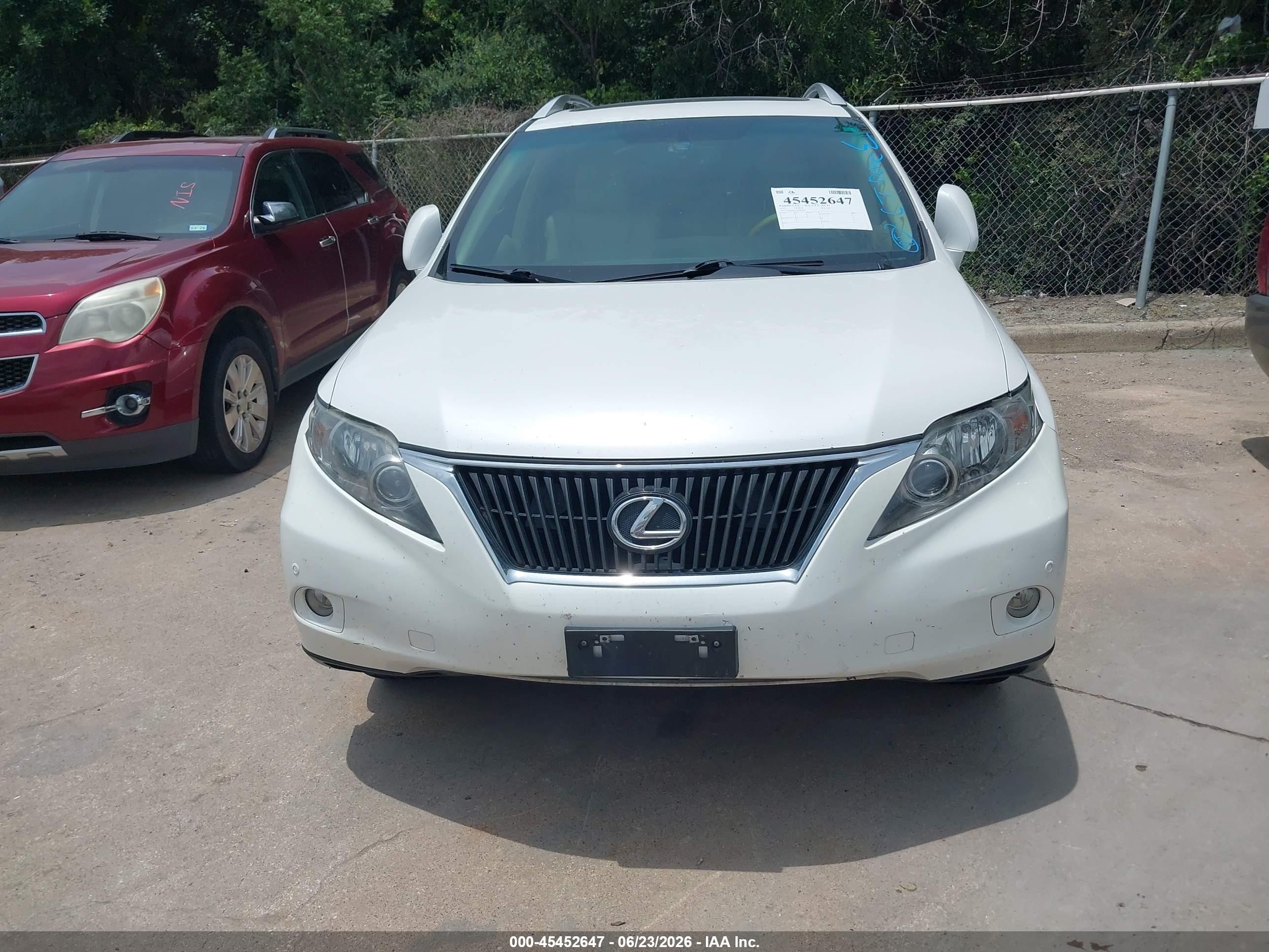 2012 Lexus Rx 350   White vin: 2T2ZK1BA1CC082050