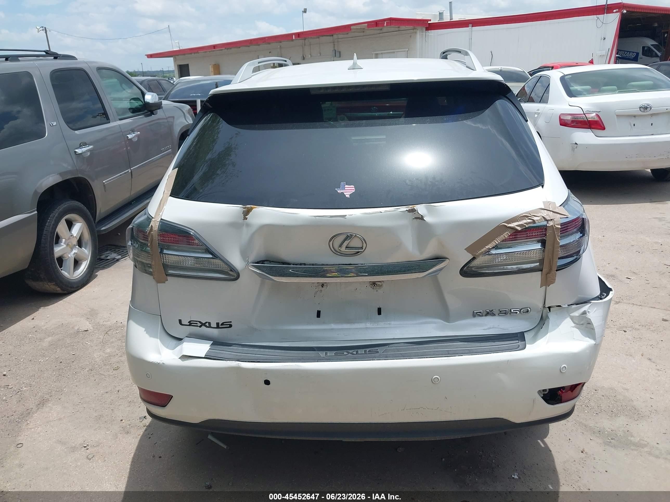 2012 Lexus Rx 350   White vin: 2T2ZK1BA1CC082050