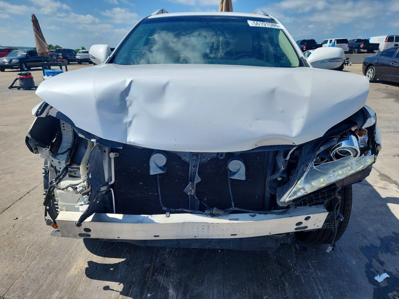 2013 Lexus Rx 350 White vin: 2T2ZK1BA1DC089257