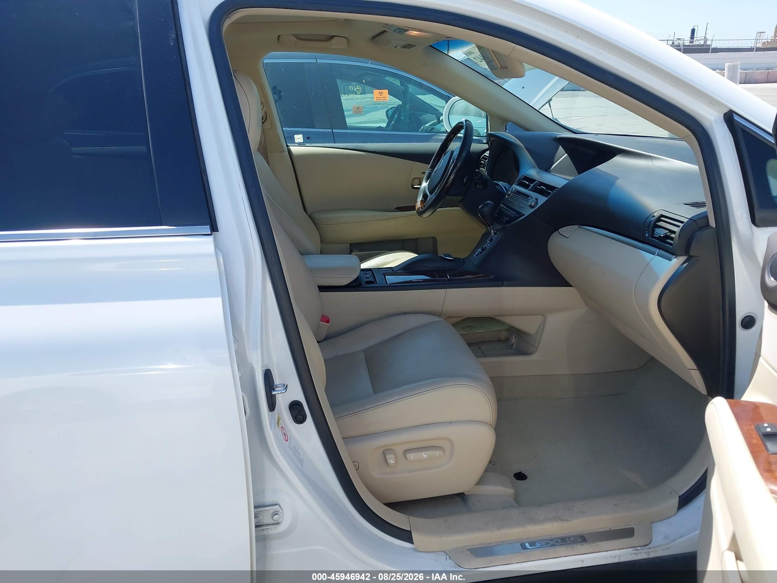 2013 Lexus Rx 350 White vin: 2T2ZK1BA1DC094006