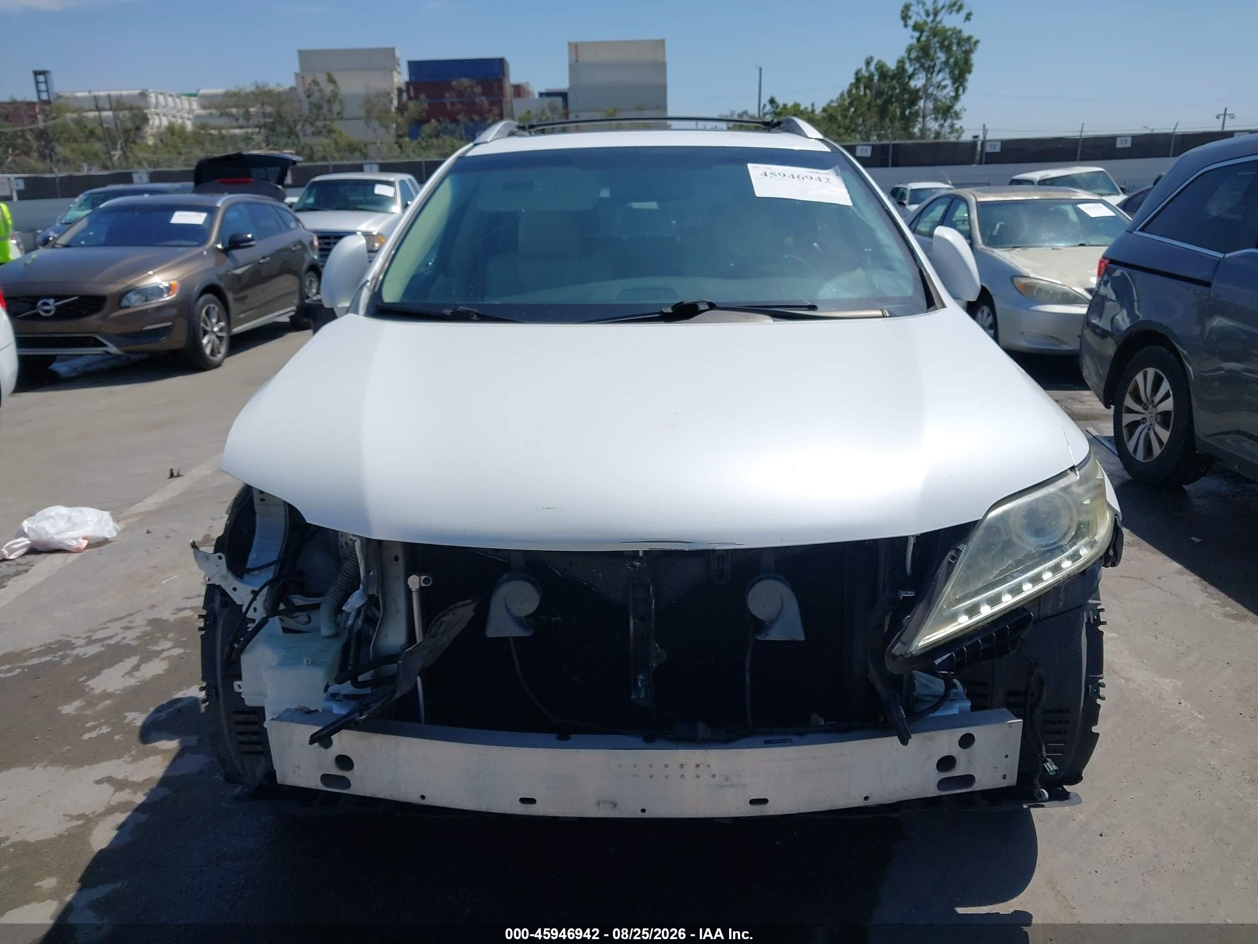 2013 Lexus Rx 350 White vin: 2T2ZK1BA1DC094006