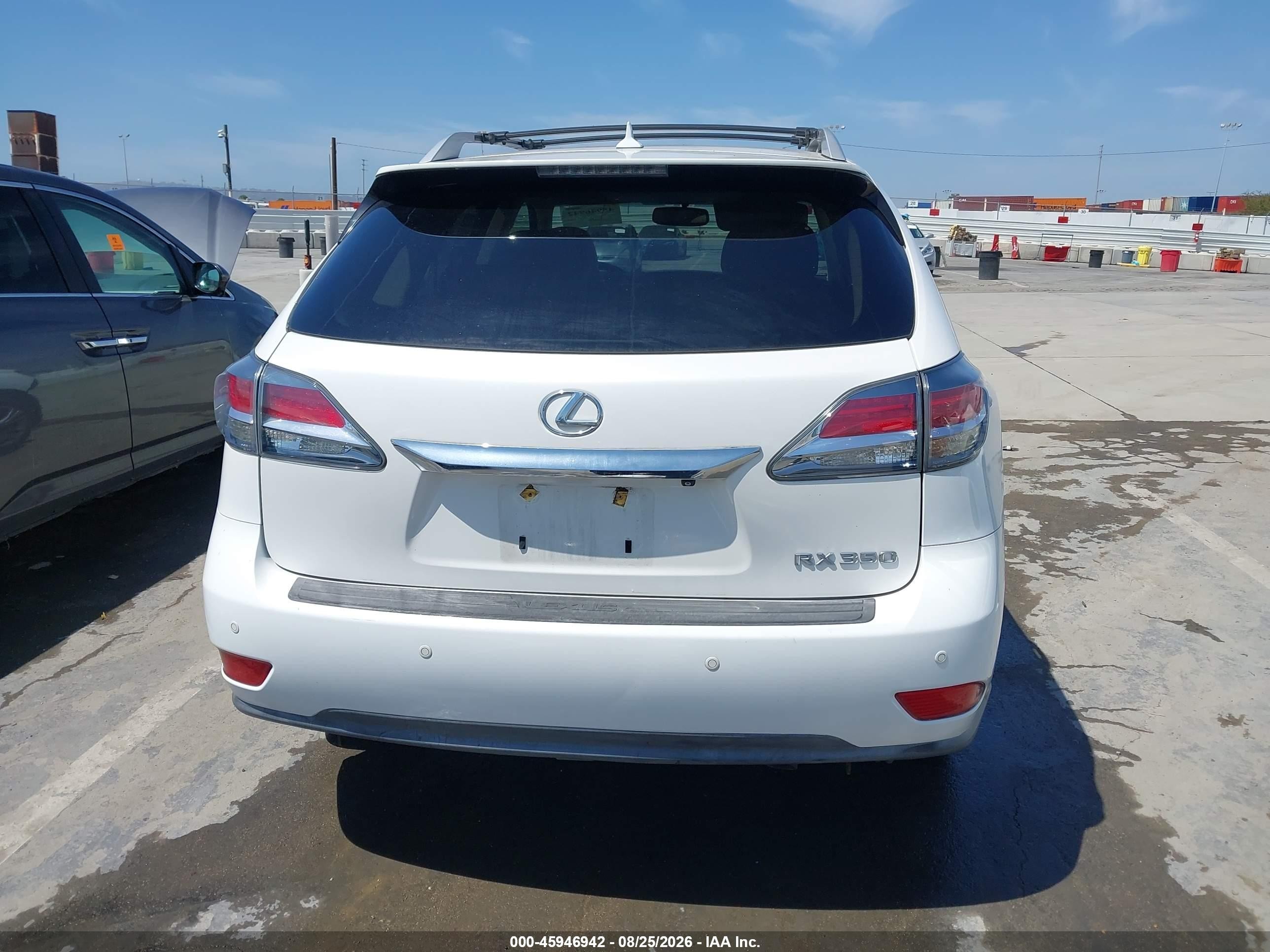 2013 Lexus Rx 350 White vin: 2T2ZK1BA1DC094006