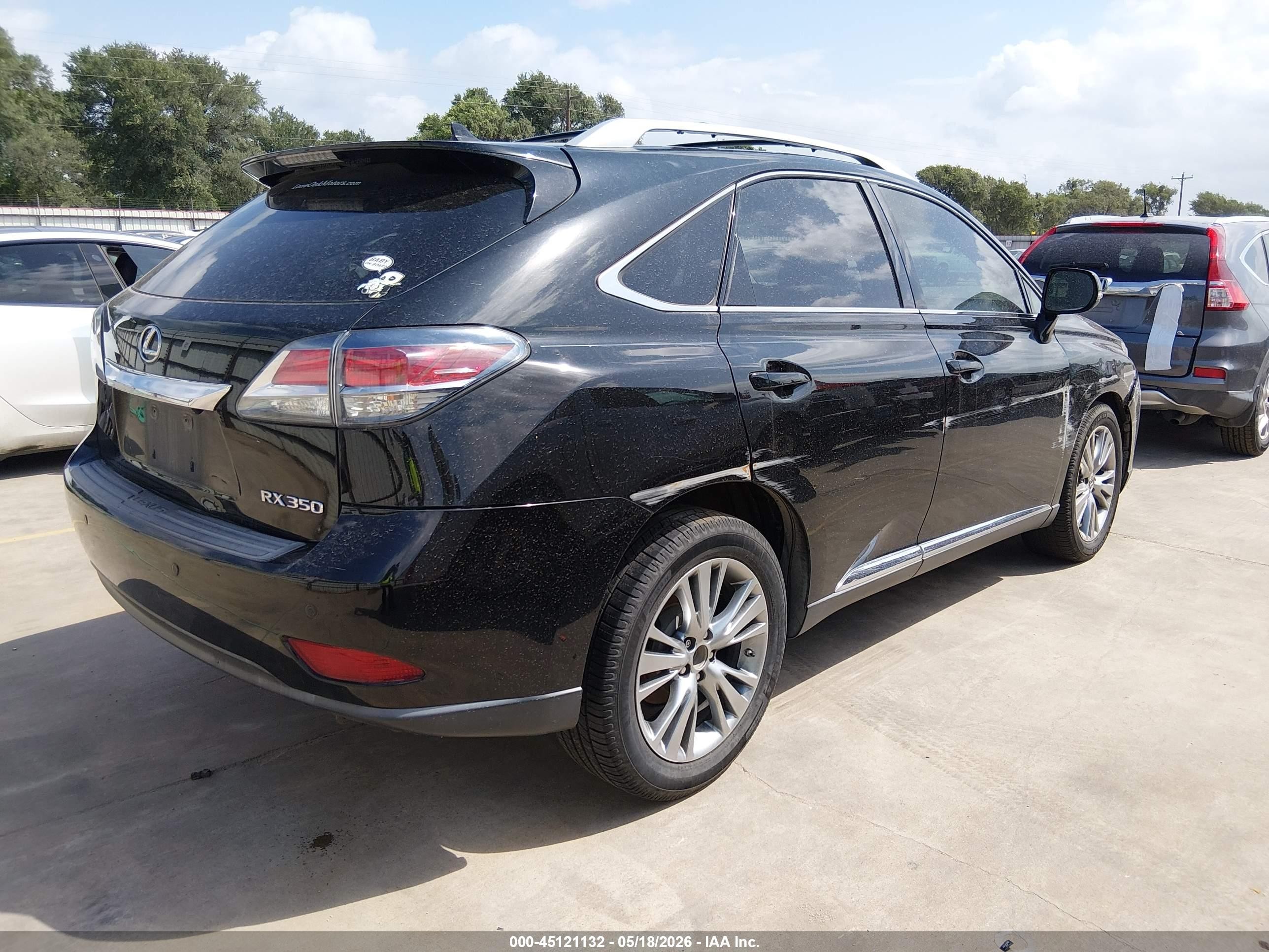 2013 Lexus Rx 350   Black vin: 2T2ZK1BA1DC096113