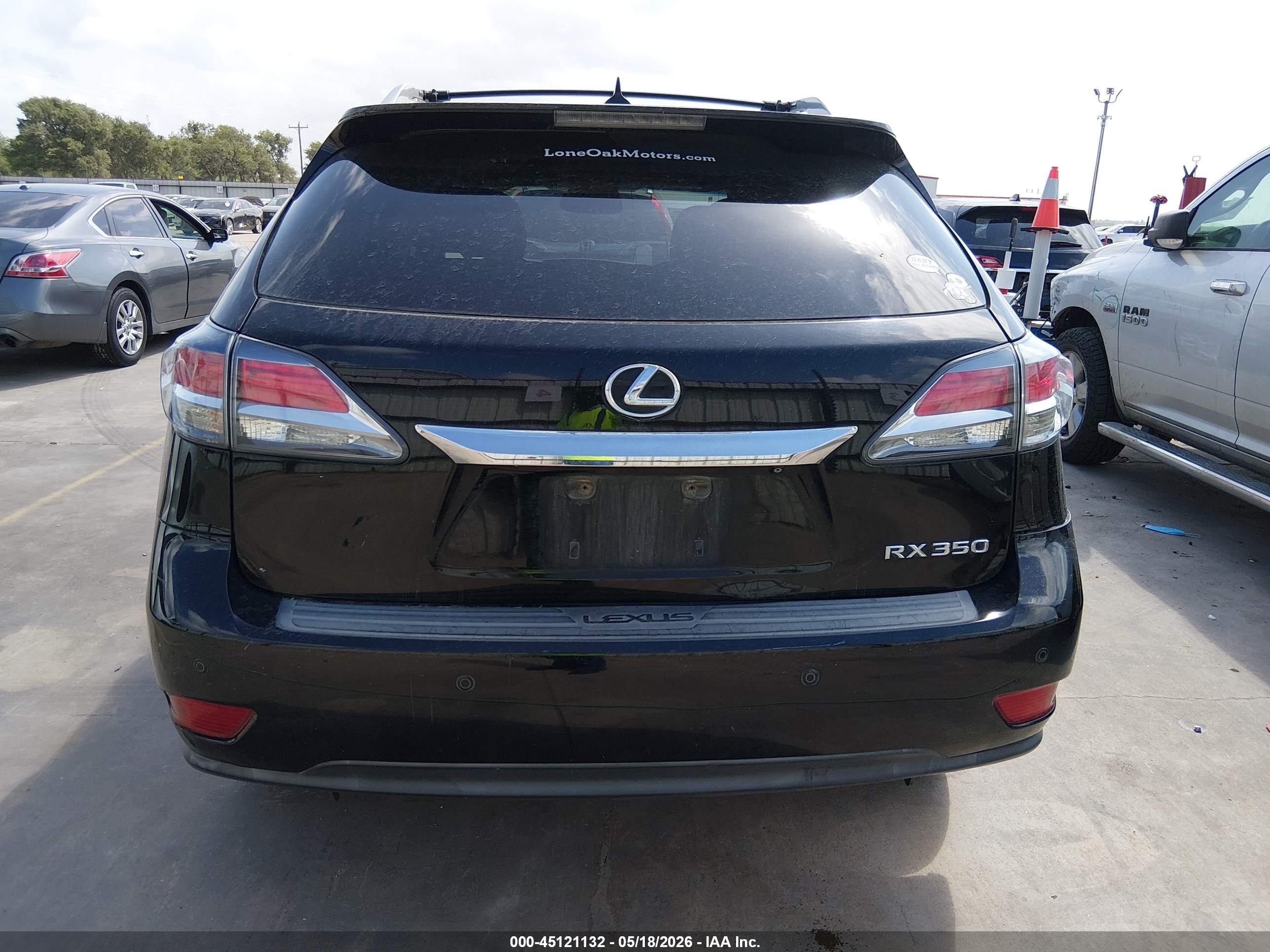 2013 Lexus Rx 350   Black vin: 2T2ZK1BA1DC096113