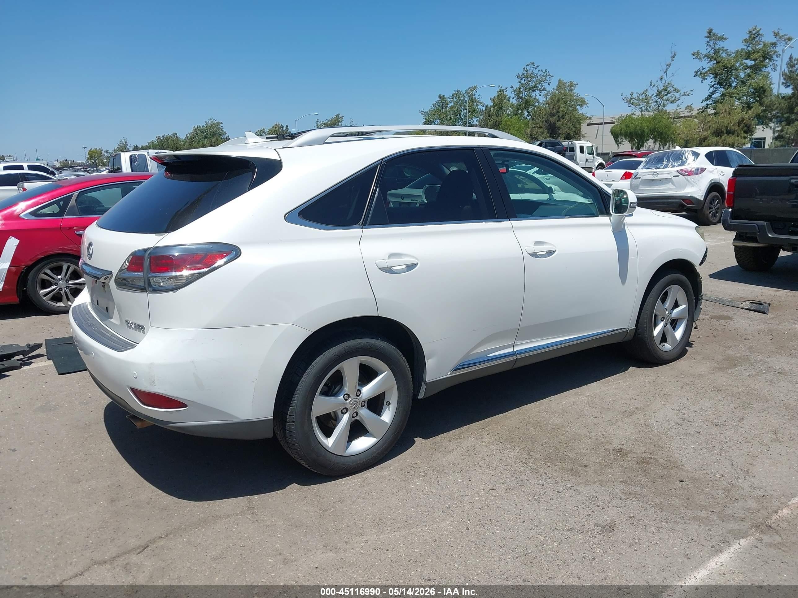 2013 Lexus Rx 350 White vin: 2T2ZK1BA1DC111595