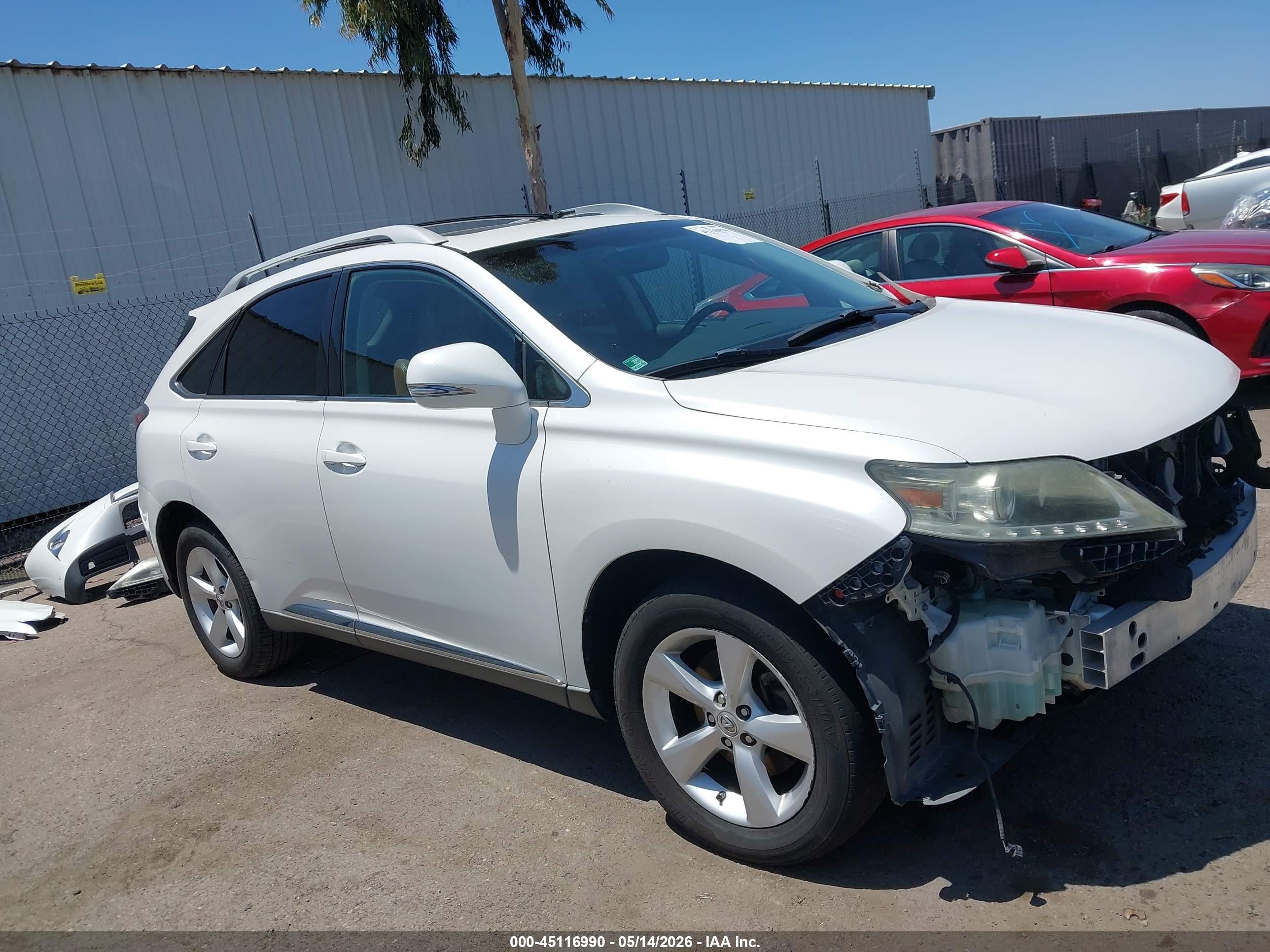 2013 Lexus Rx 350 White vin: 2T2ZK1BA1DC111595