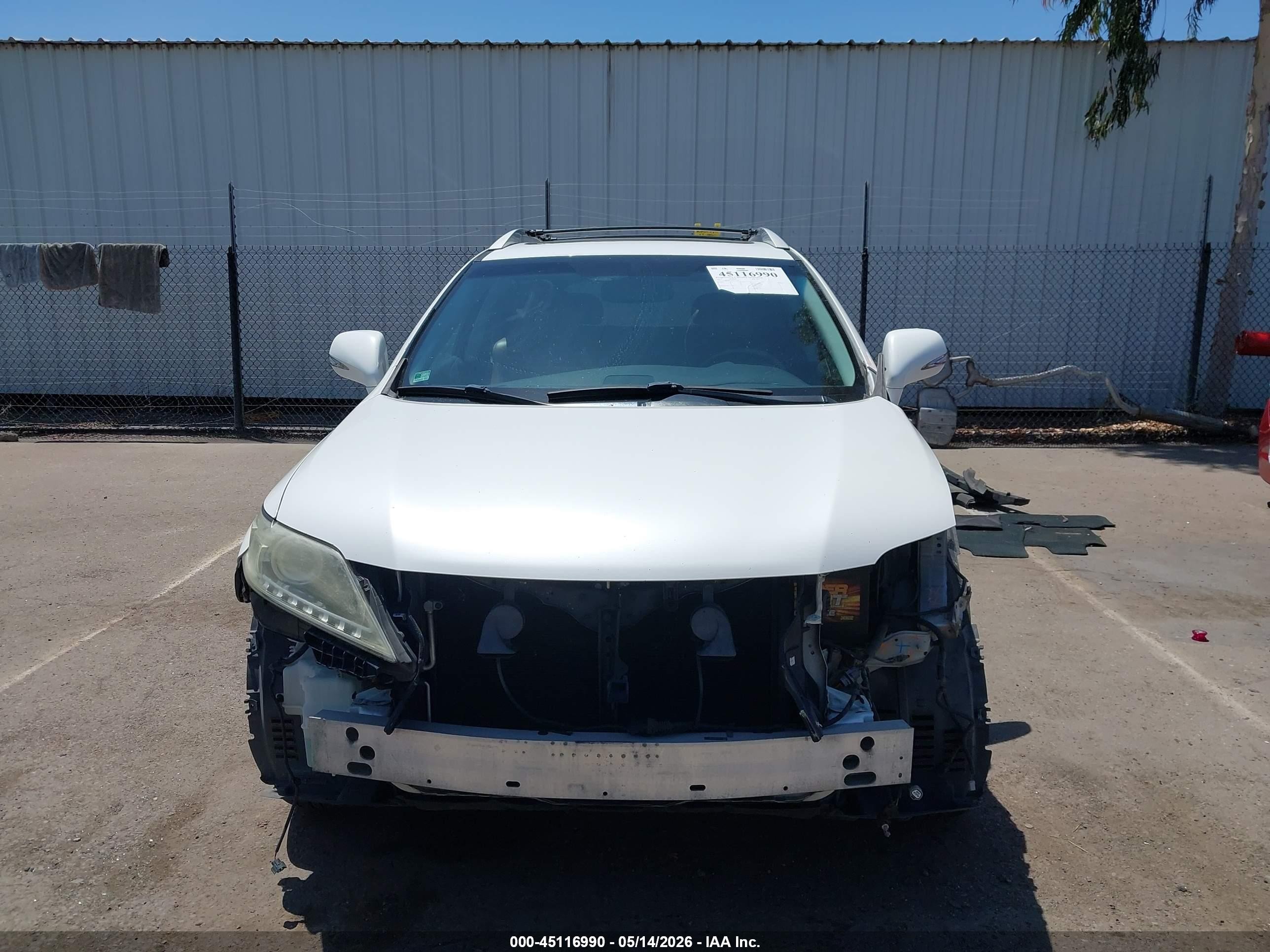 2013 Lexus Rx 350 White vin: 2T2ZK1BA1DC111595