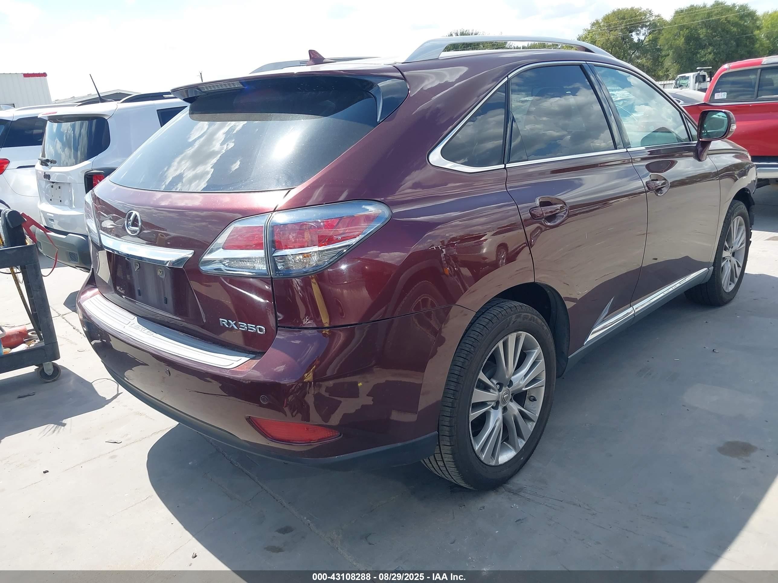 2013 Lexus Rx 350 Темно-бордовый vin: 2T2ZK1BA1DC124959