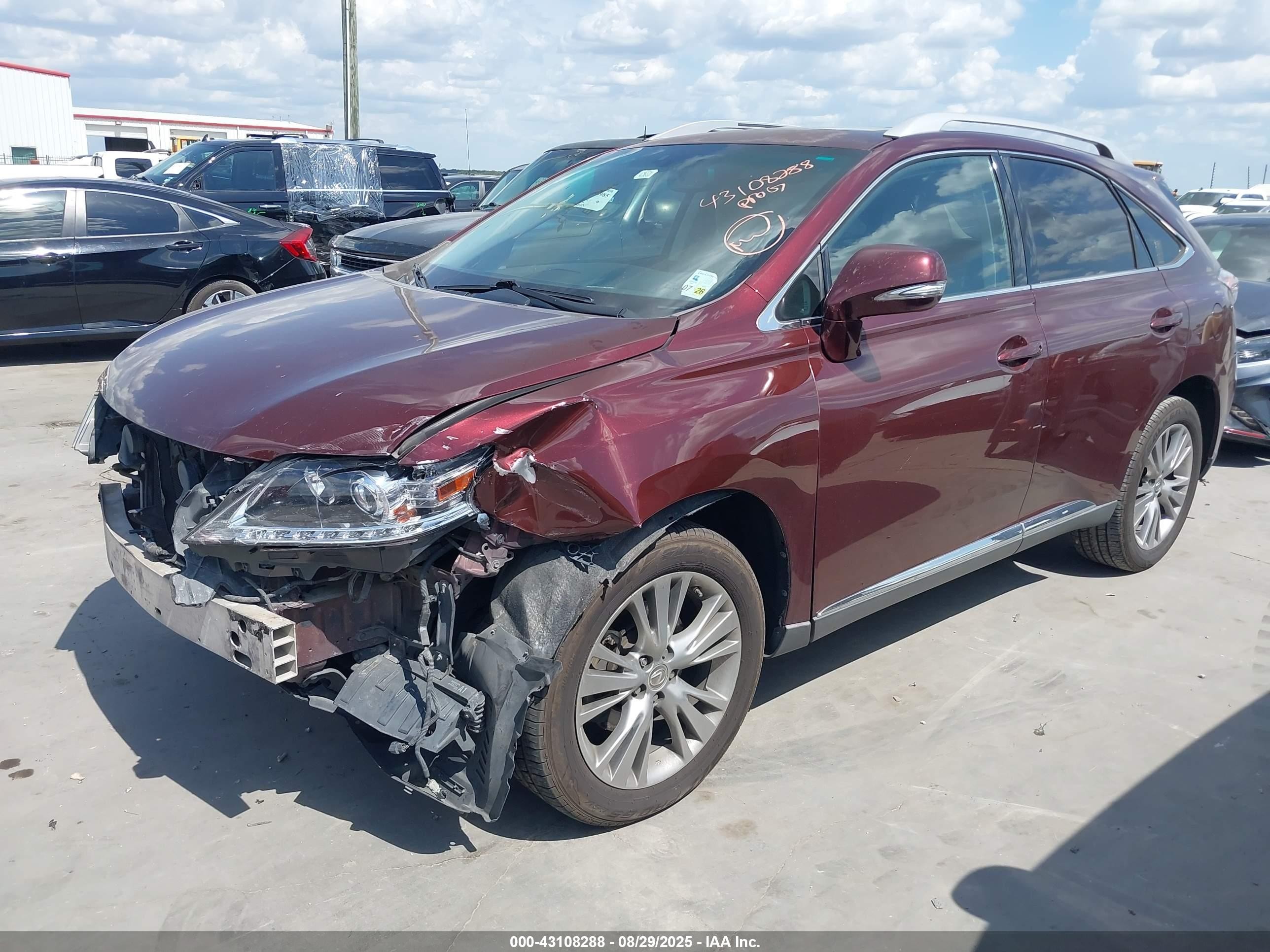 2013 Lexus Rx 350 Темно-бордовый vin: 2T2ZK1BA1DC124959