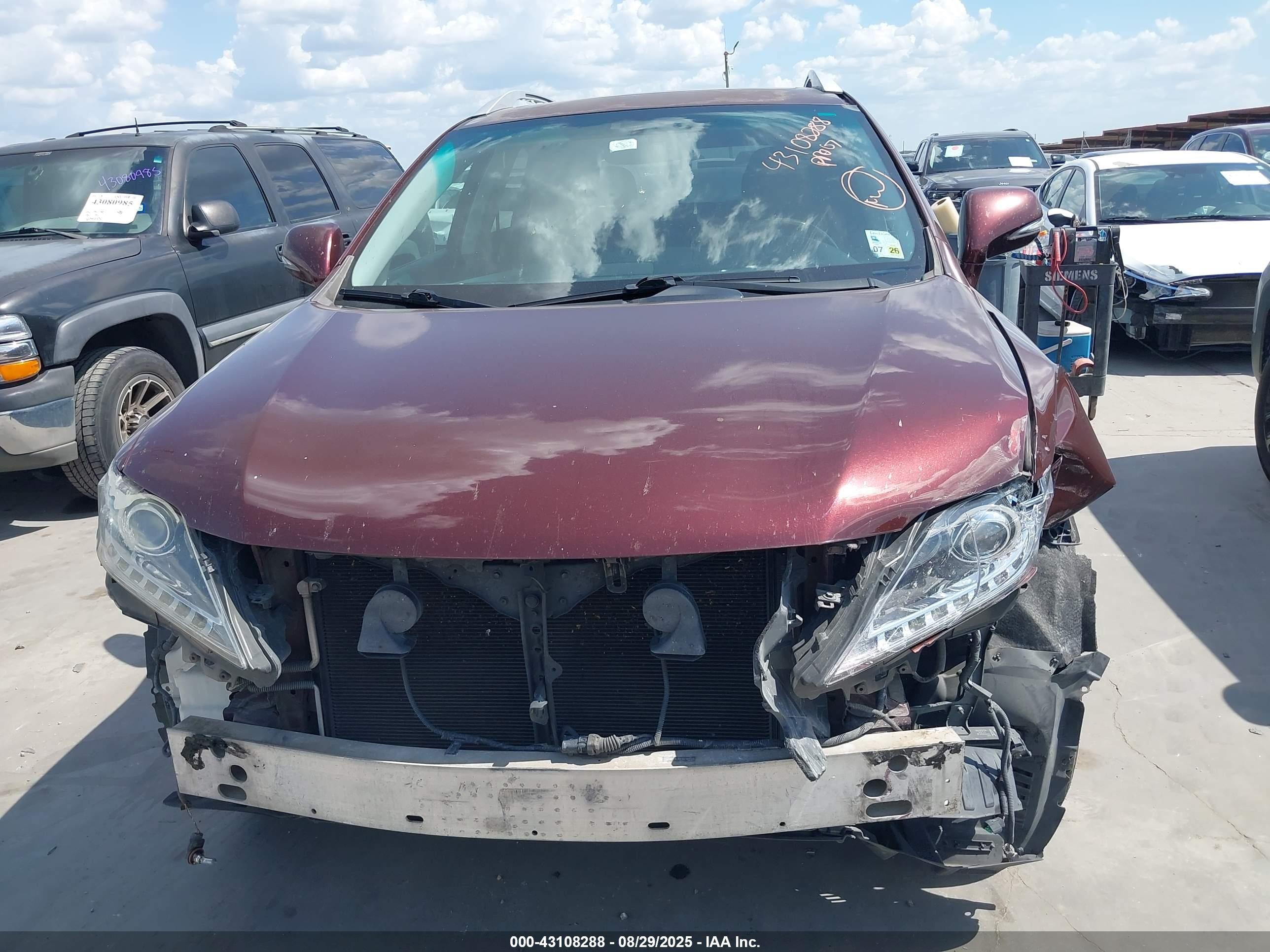2013 Lexus Rx 350 Темно-бордовый vin: 2T2ZK1BA1DC124959